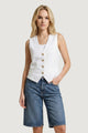 Gilet da completo Only Onlita S/L Linen Look Waistcoat Tlr