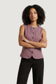 Gilet da completo Only Onlgoa S/L Linen Bl Waistcoat Cc Tlr