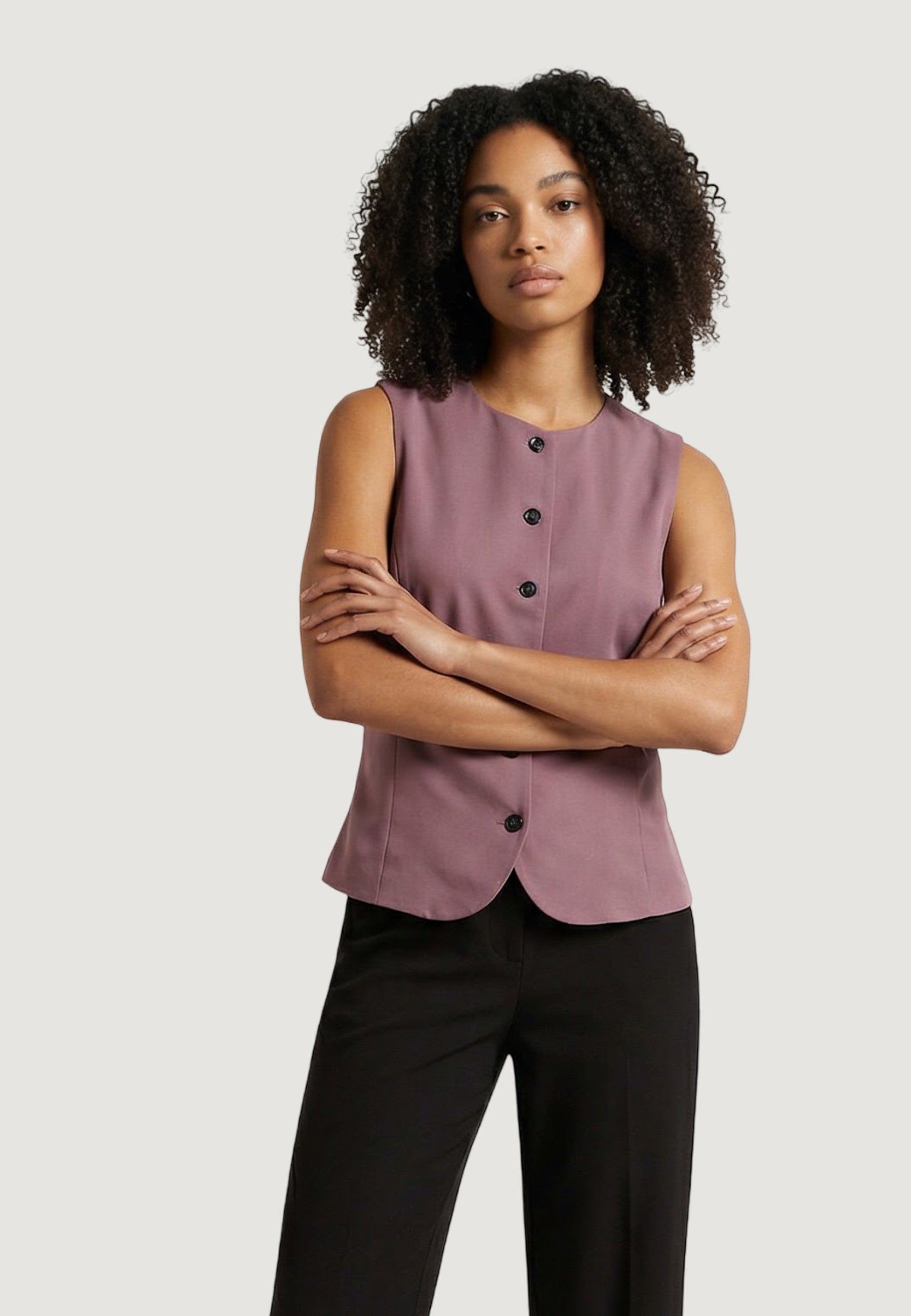 Gilet da completo Only Onlgoa S/L Linen Bl Waistcoat Cc Tlr