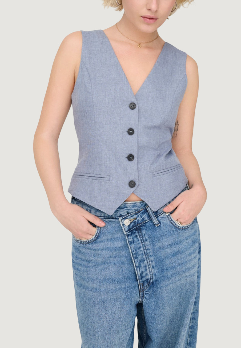 Gilet da completo Only Onllinda S/L Mel Fit Waistcoat Tlr Noos