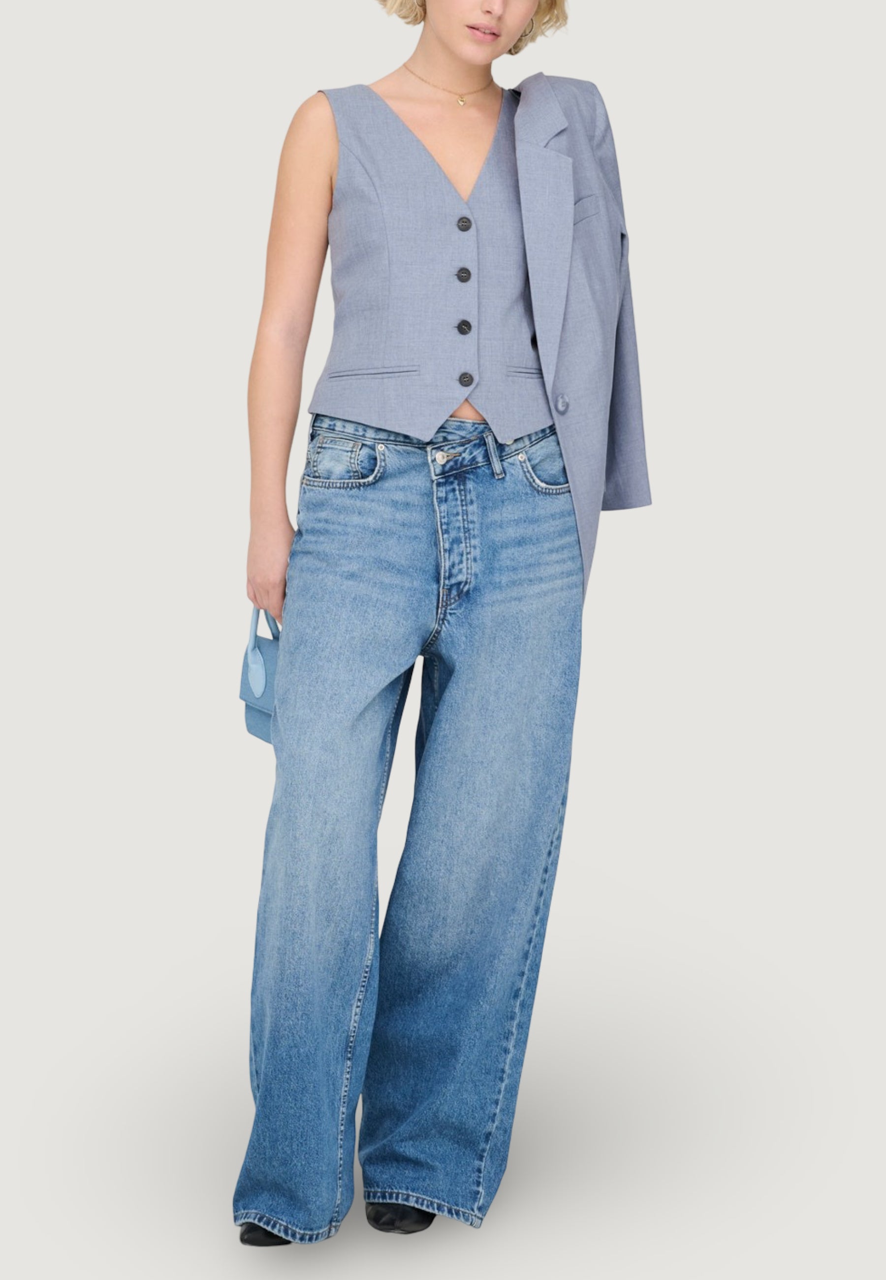 Gilet da completo Only Onllinda S/L Mel Fit Waistcoat Tlr Noos