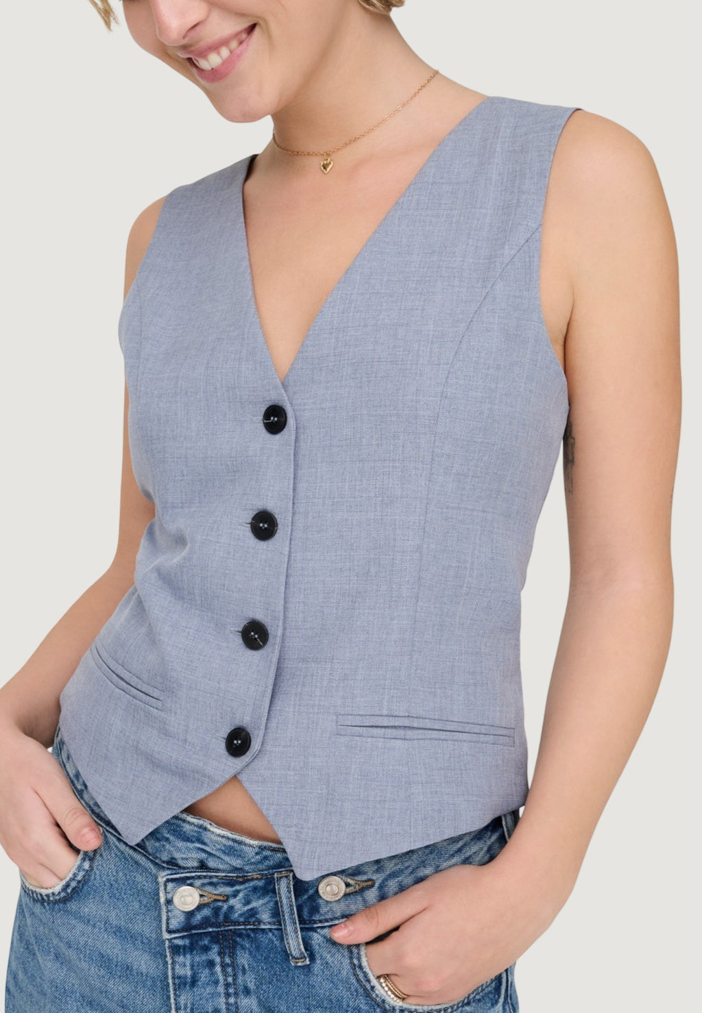 Gilet da completo Only Onllinda S/L Mel Fit Waistcoat Tlr Noos