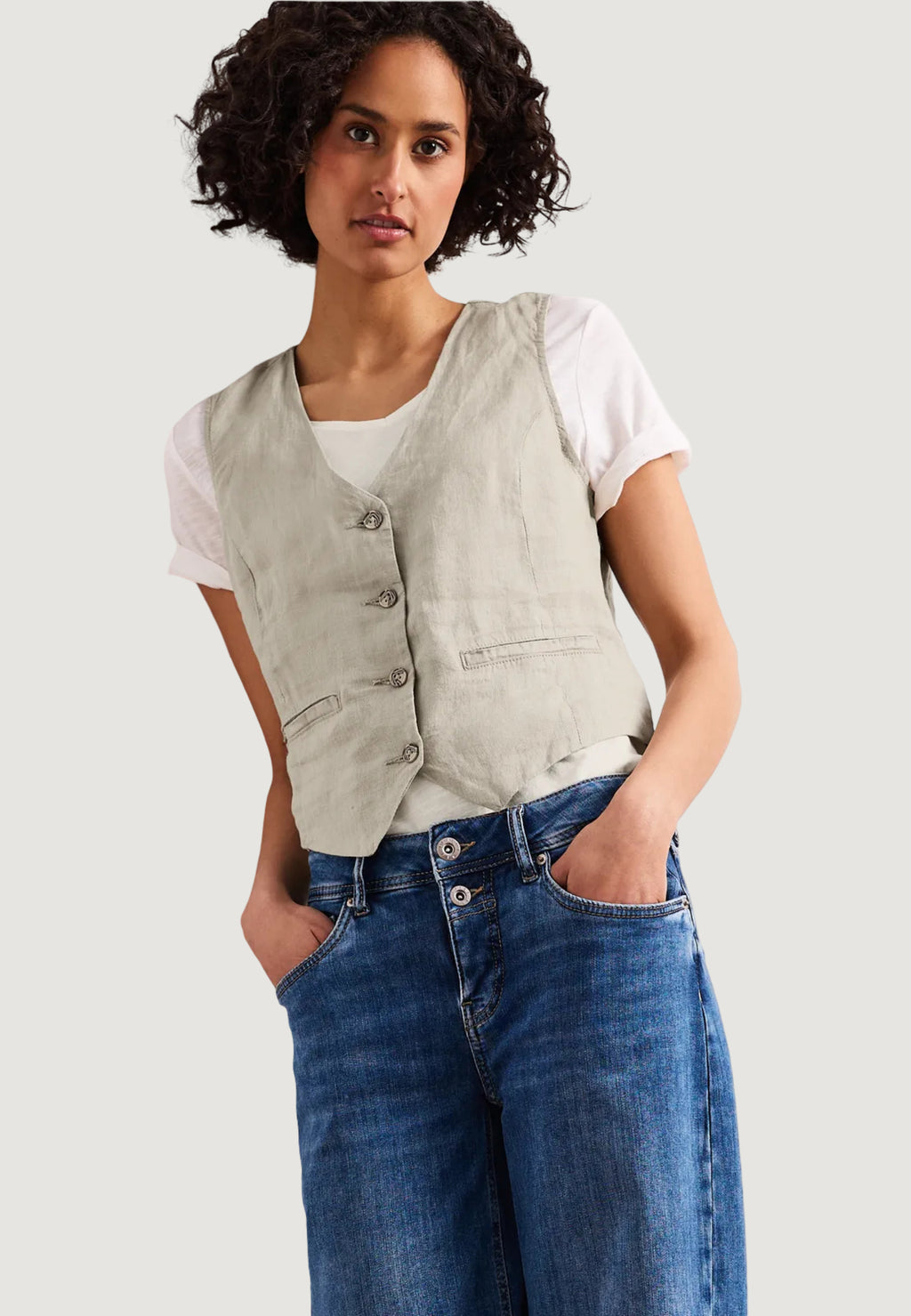 Gilet da completo Street One SOL_Short Vest Buttons