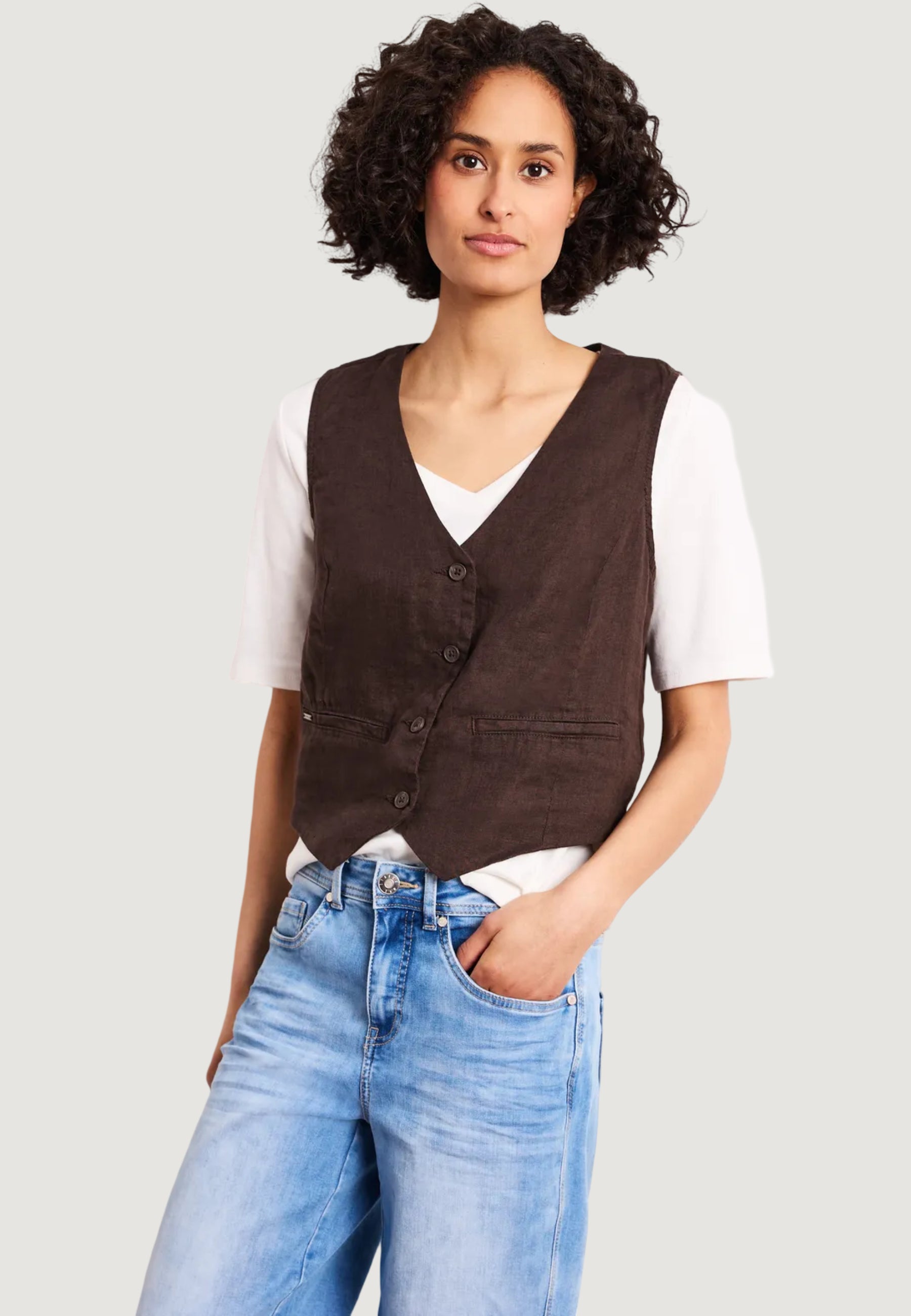 Gilet da completo Street One SOL_Short Vest Buttons