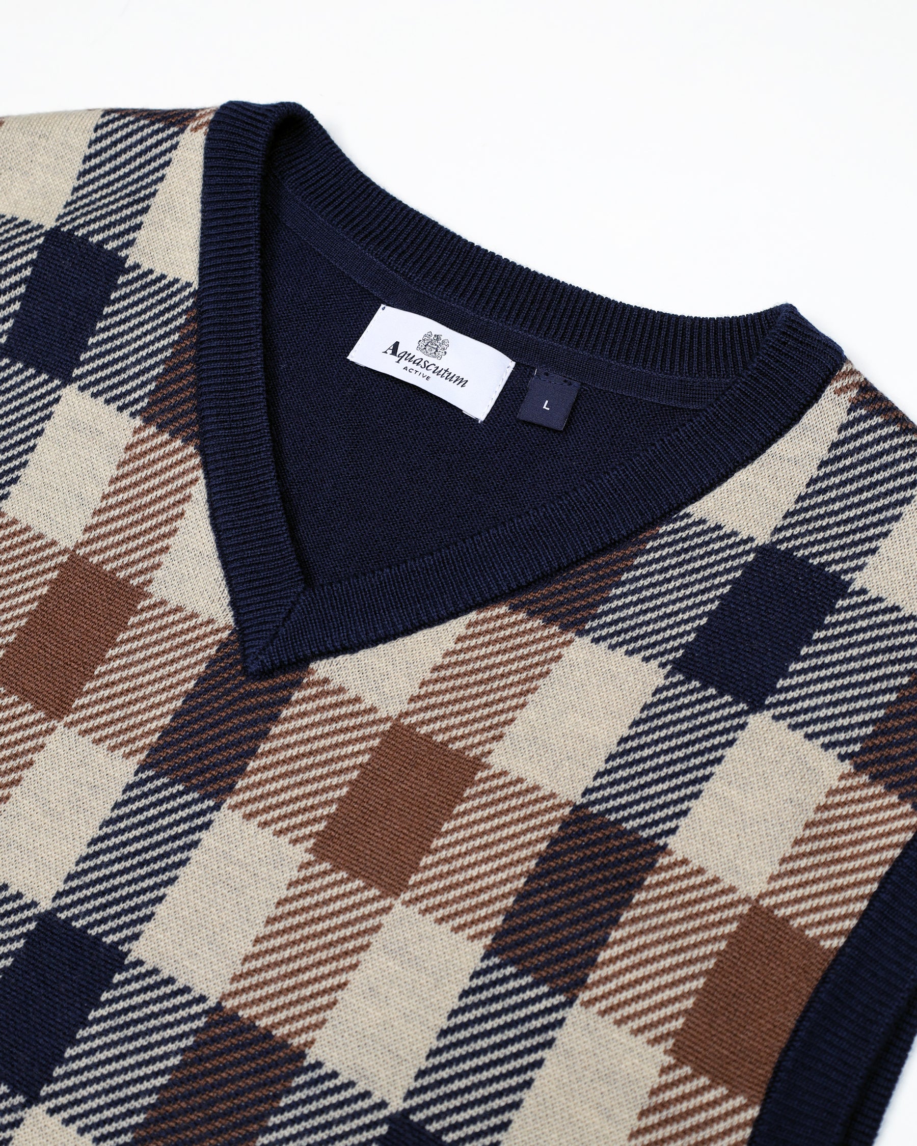Knitted vest Aquascutum Active ACTIVE CLUB CHECK VEST