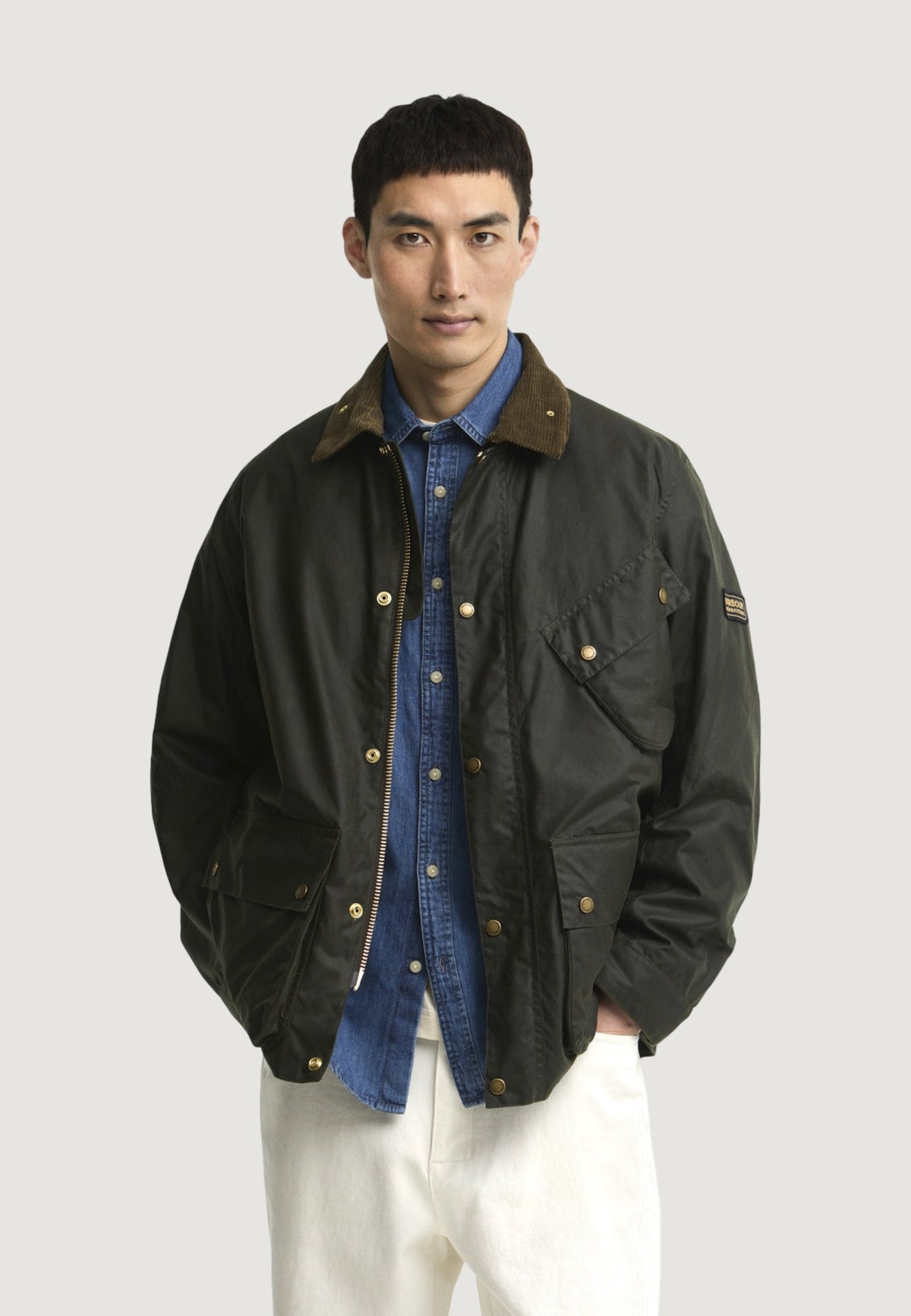 Giubbotto Barbour international BRAKE LINE WAX JACKET