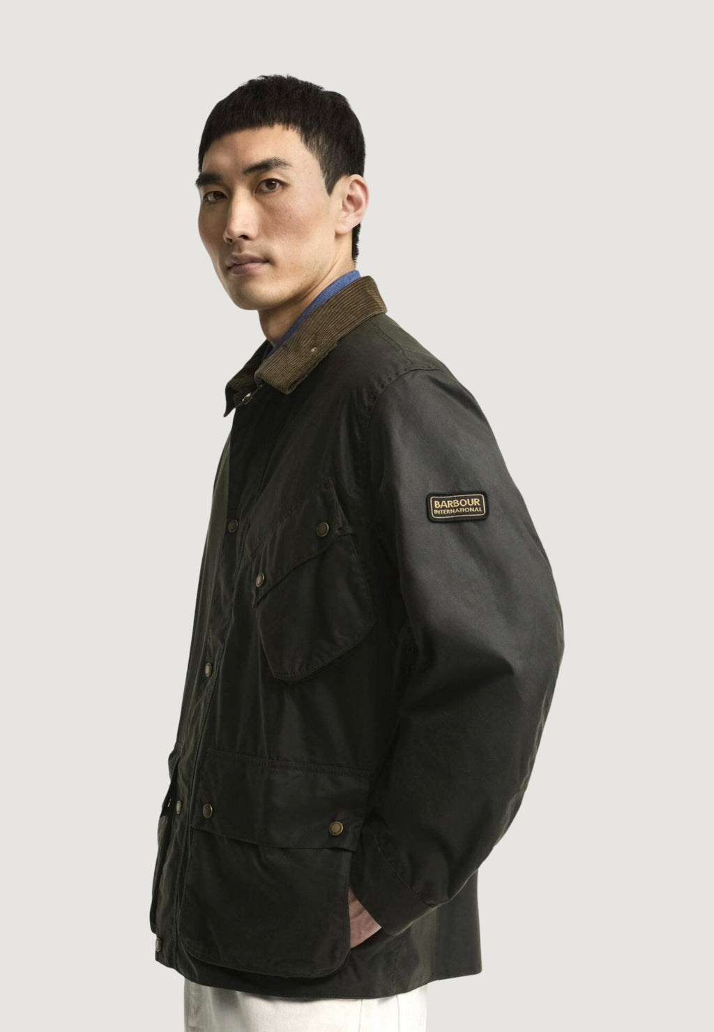 Giubbotto Barbour international BRAKE LINE WAX JACKET
