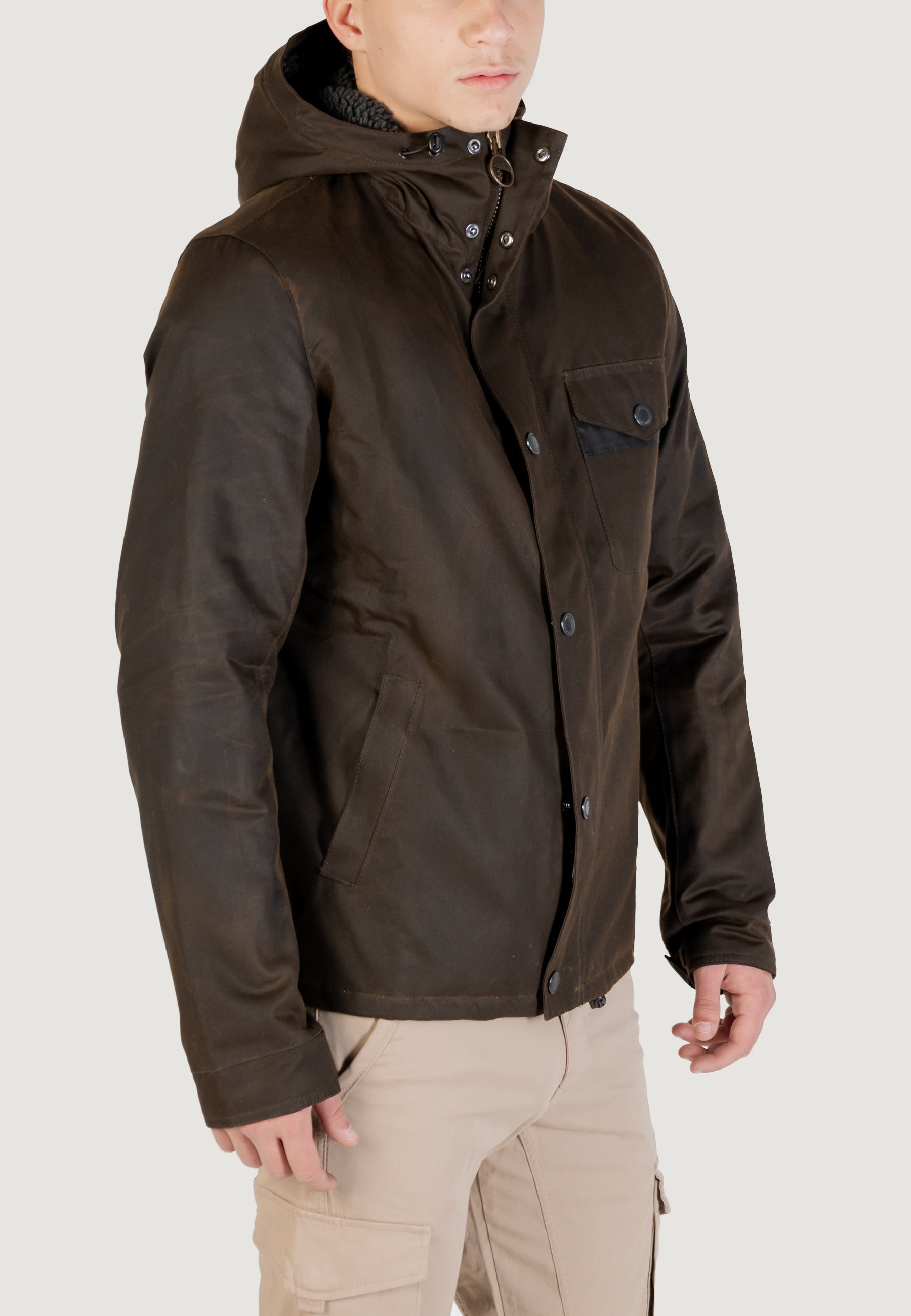 Jacket Barbour international KEVLAR WAX JACKET Olive Green