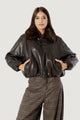 Giubbotto I am AMBRA FAUX LEATHER BOMBER