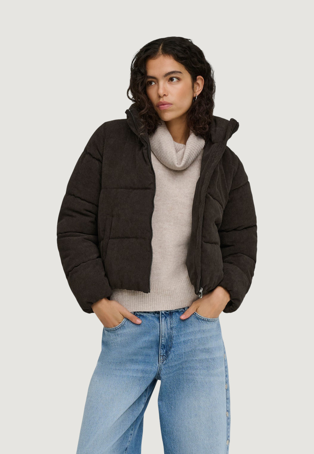 Giubbotto Only ONLNEWDOLLY CORDUROY PUFFER OTW NOOS