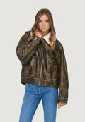 Jackets Only Onlingrid Faux Leather Washed Bomber Otw