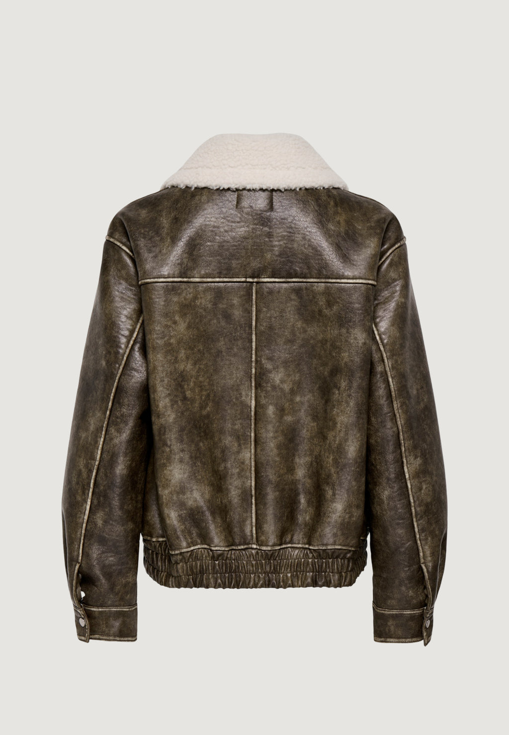 Jackets Only Onlingrid Faux Leather Washed Bomber Otw