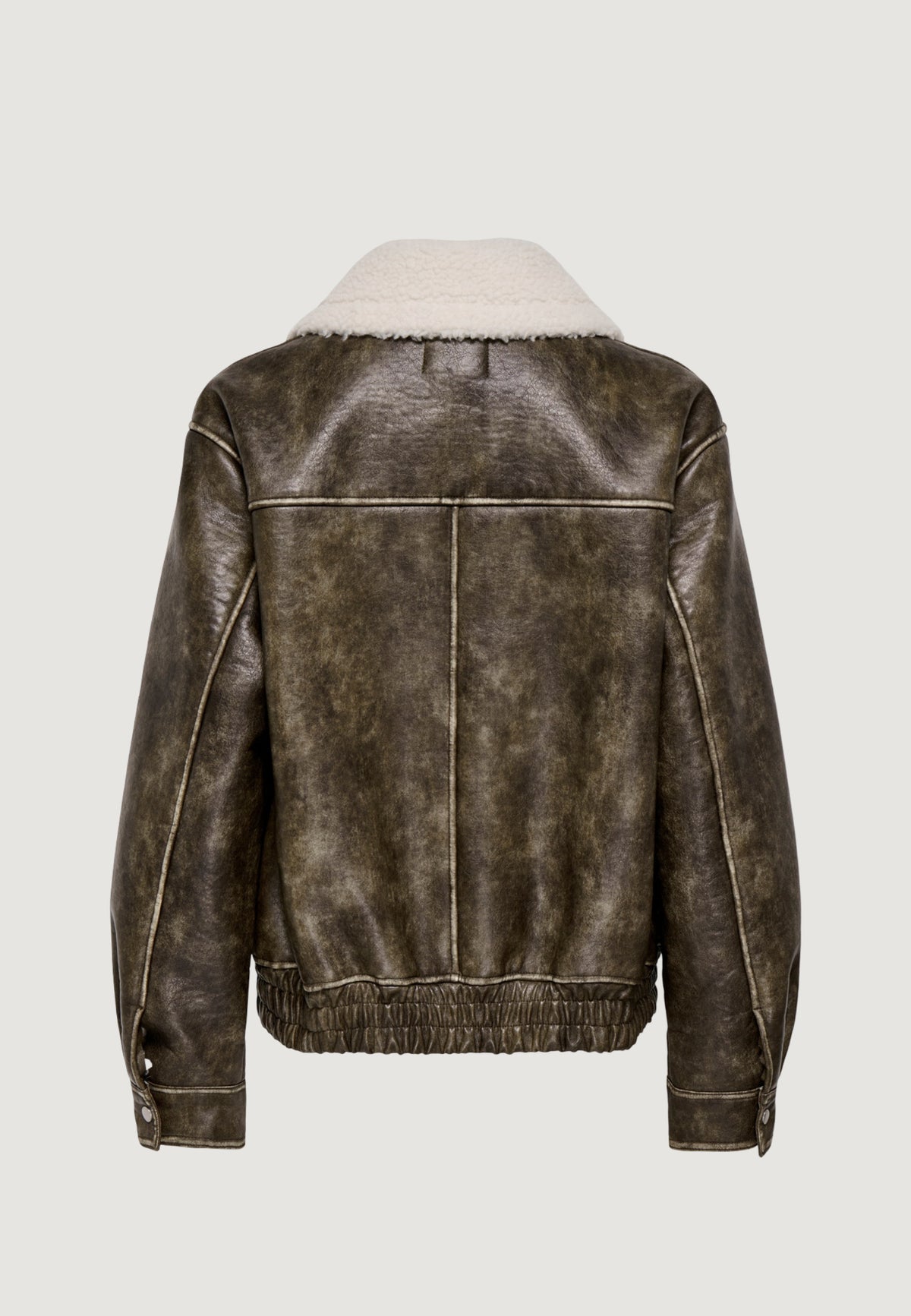 Jackets Only Onlingrid Faux Leather Washed Bomber Otw