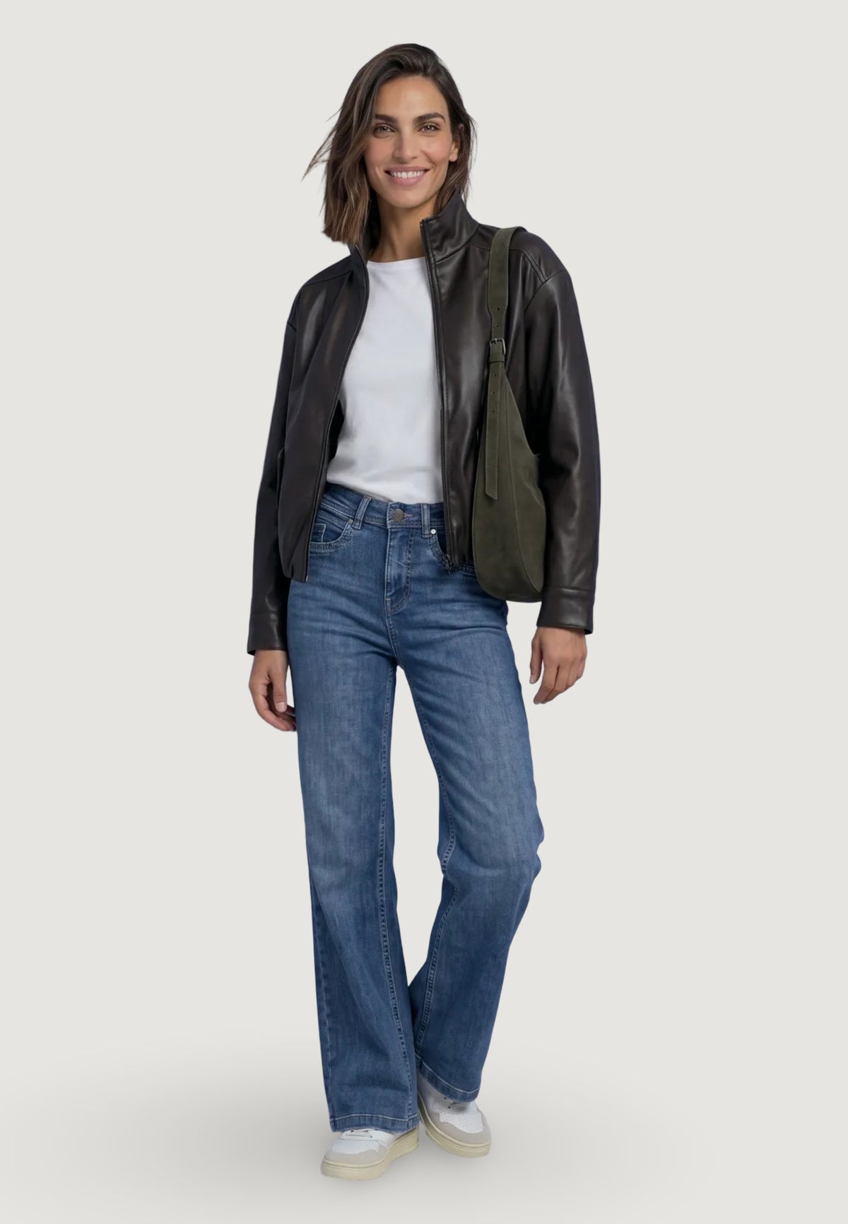 Jackets Street One PU Jkt w. Stand Up Collar