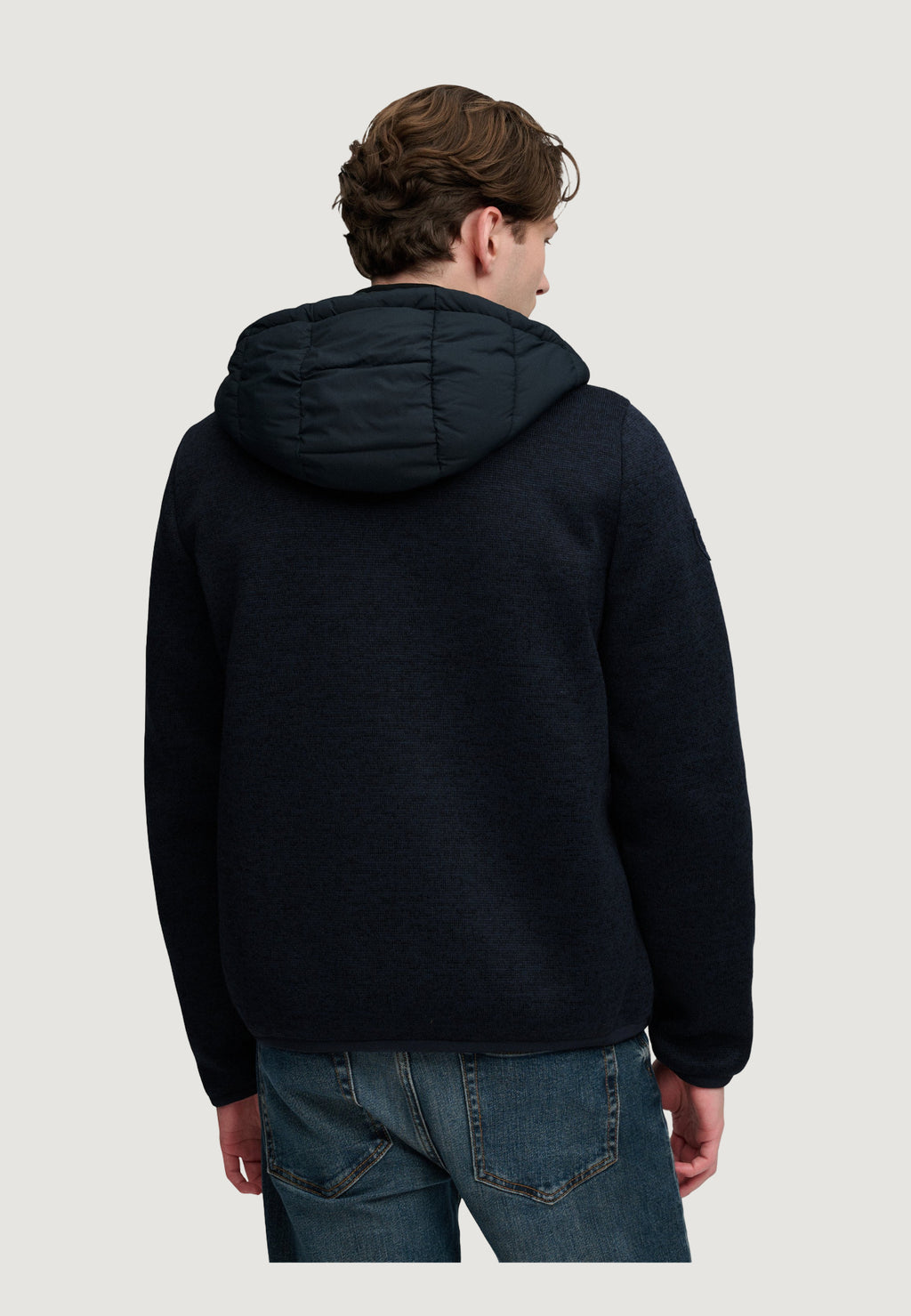 Jacket Superdry Hooded Storm Knit Hybrid Jkt