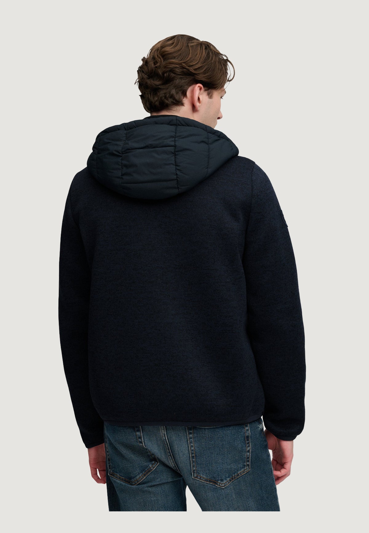Jacket Superdry Hooded Storm Knit Hybrid Jkt