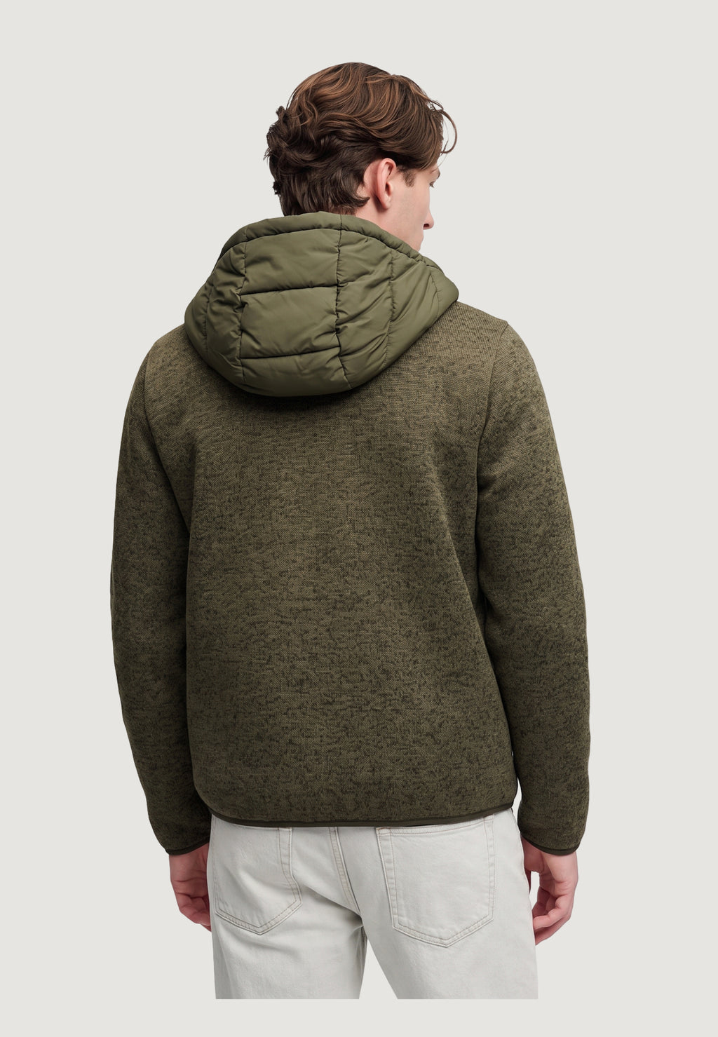 Jacket Superdry Hooded Storm Knit Hybrid Jkt