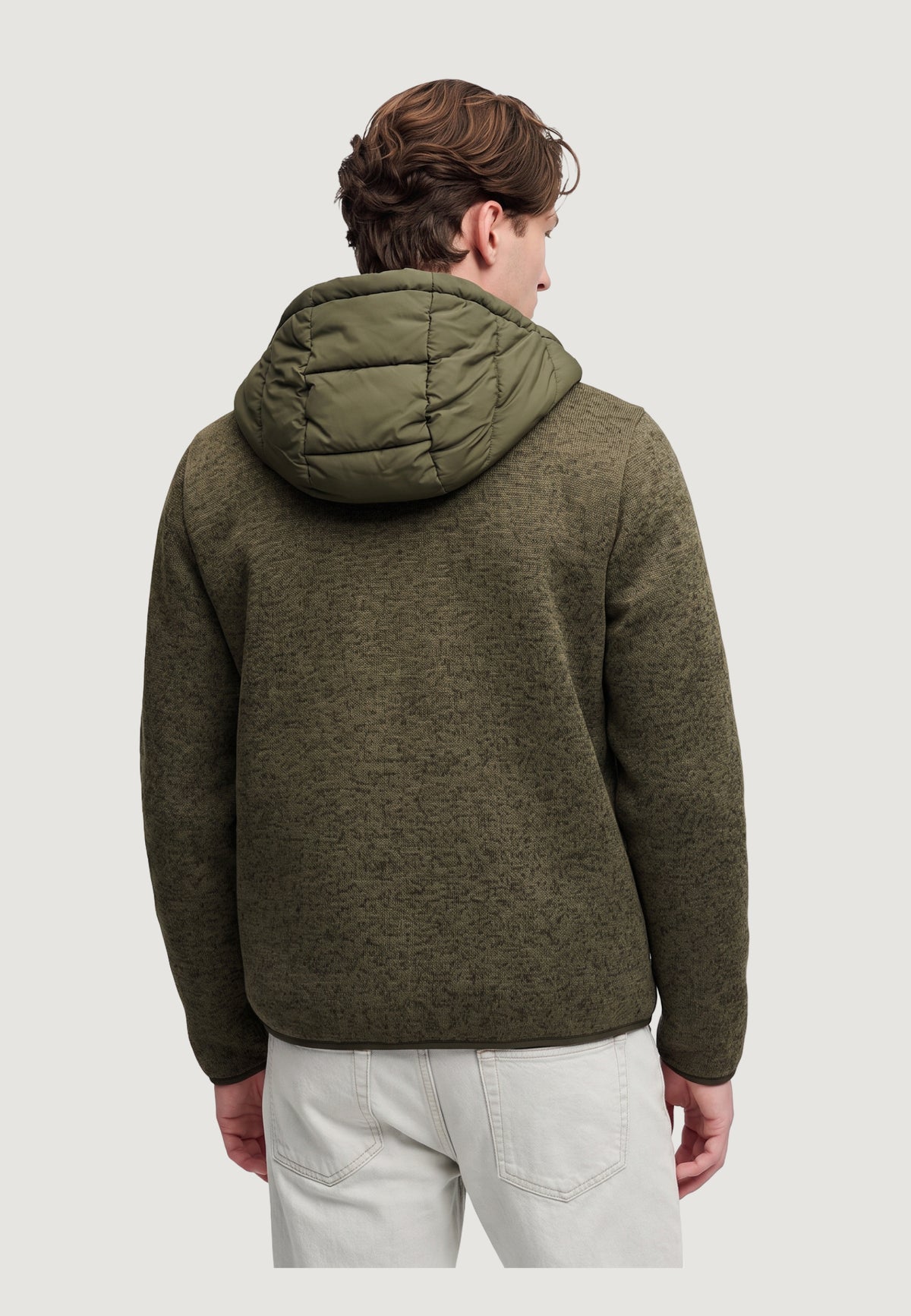 Jacket Superdry Hooded Storm Knit Hybrid Jkt