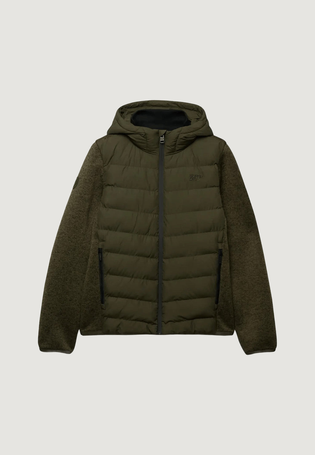 Jacket Superdry Hooded Storm Knit Hybrid Jkt