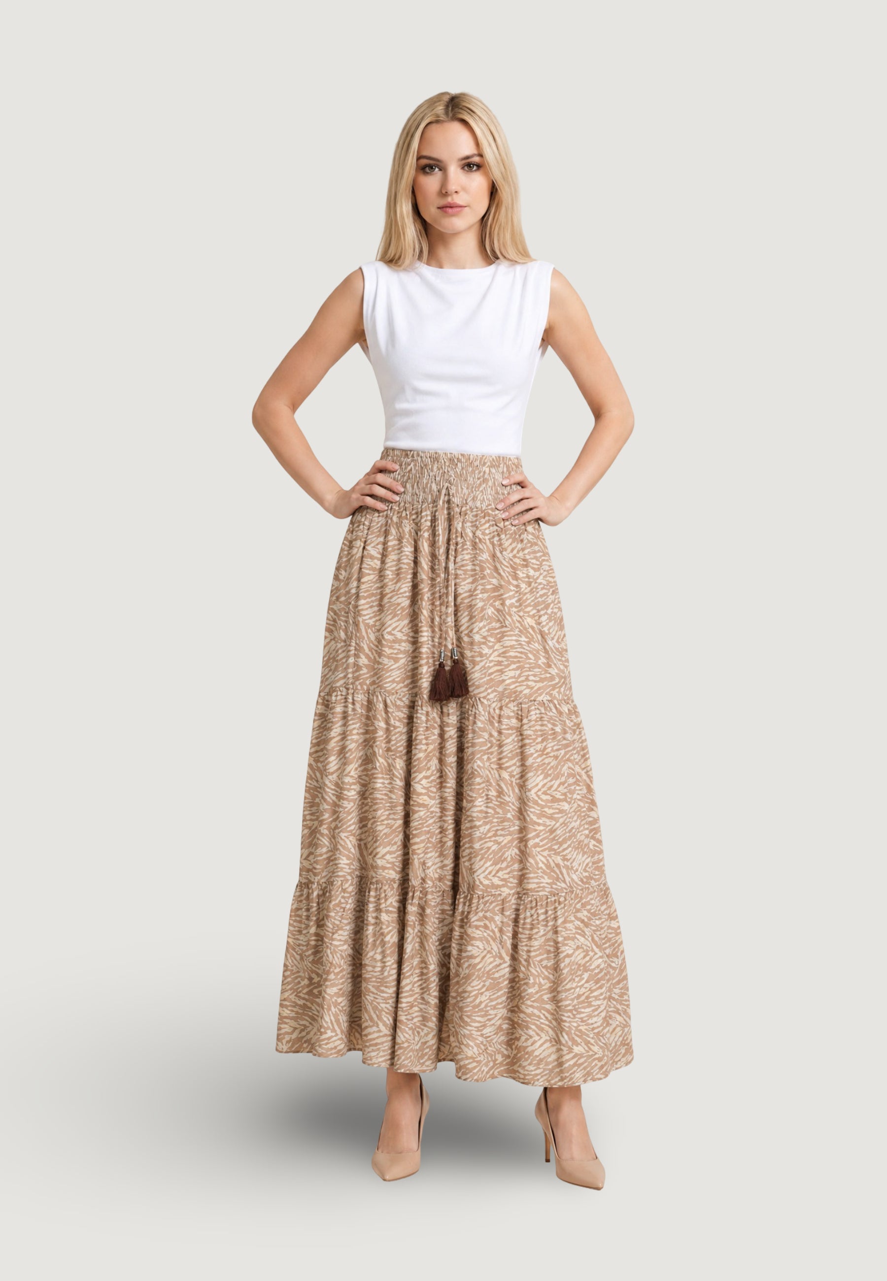 Skirt Ayfee GONNA BALZE ELASTICO IN VITA