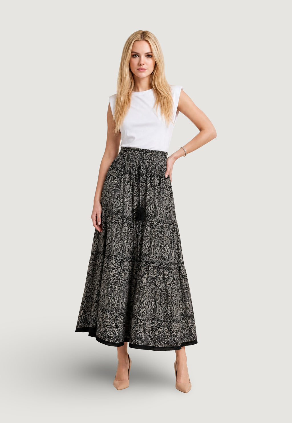 Skirt Ayfee GONNA BALZE ELASTICO IN VITA