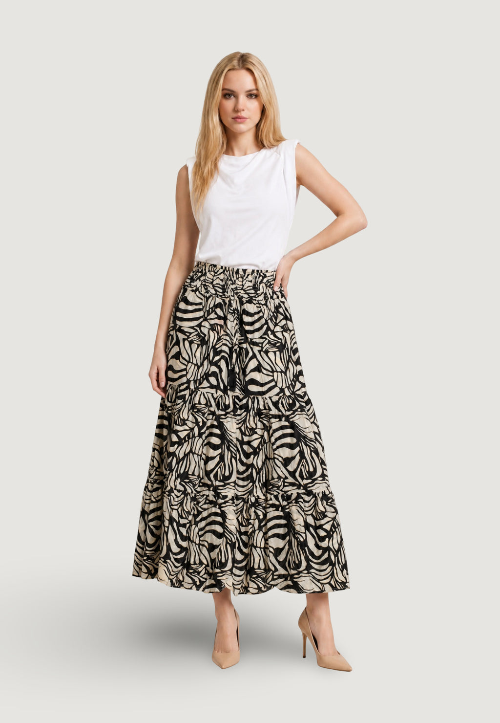 Skirt Ayfee GONNA BALZE ELASTICO IN VITA