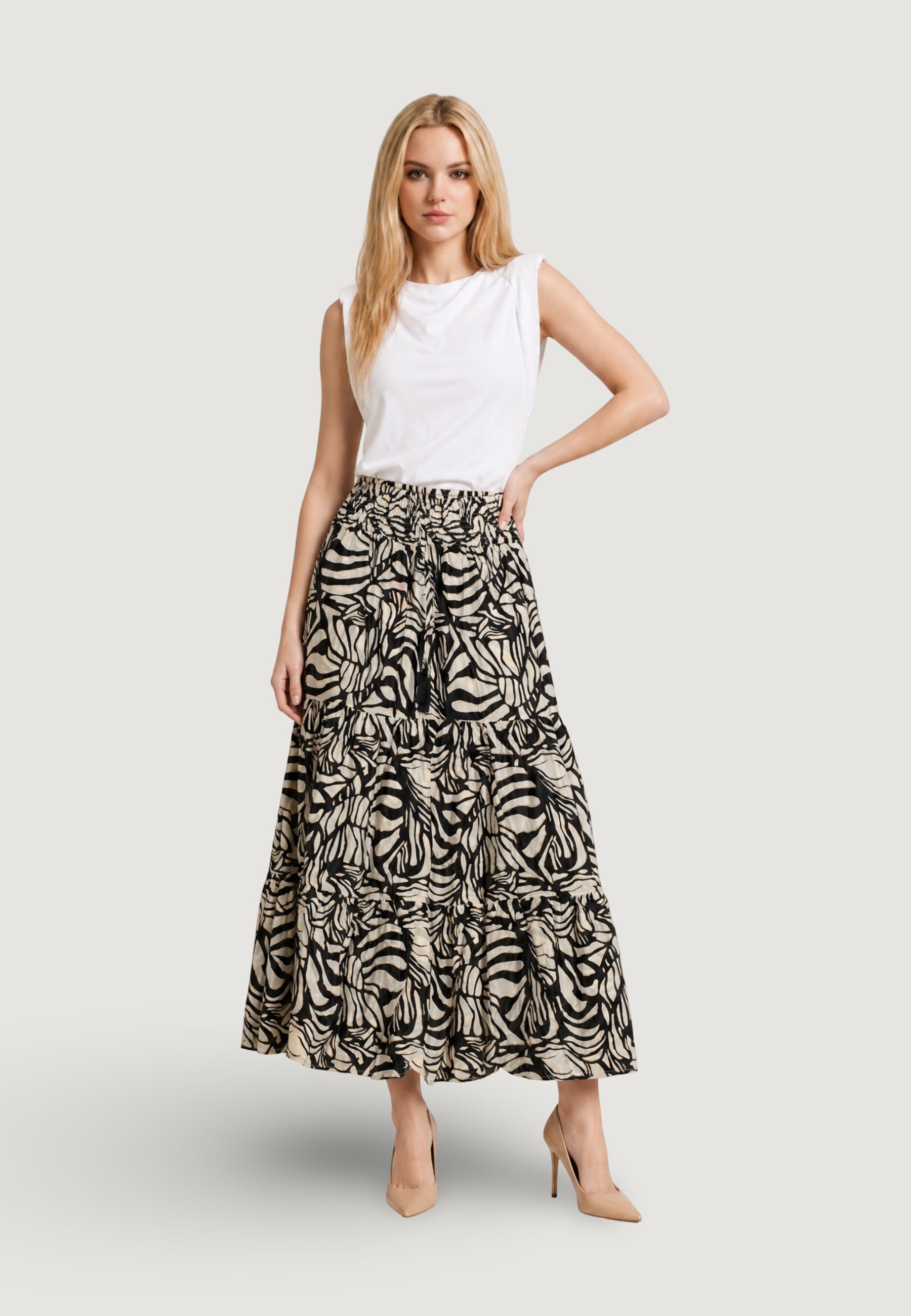 Skirt Ayfee GONNA BALZE ELASTICO IN VITA