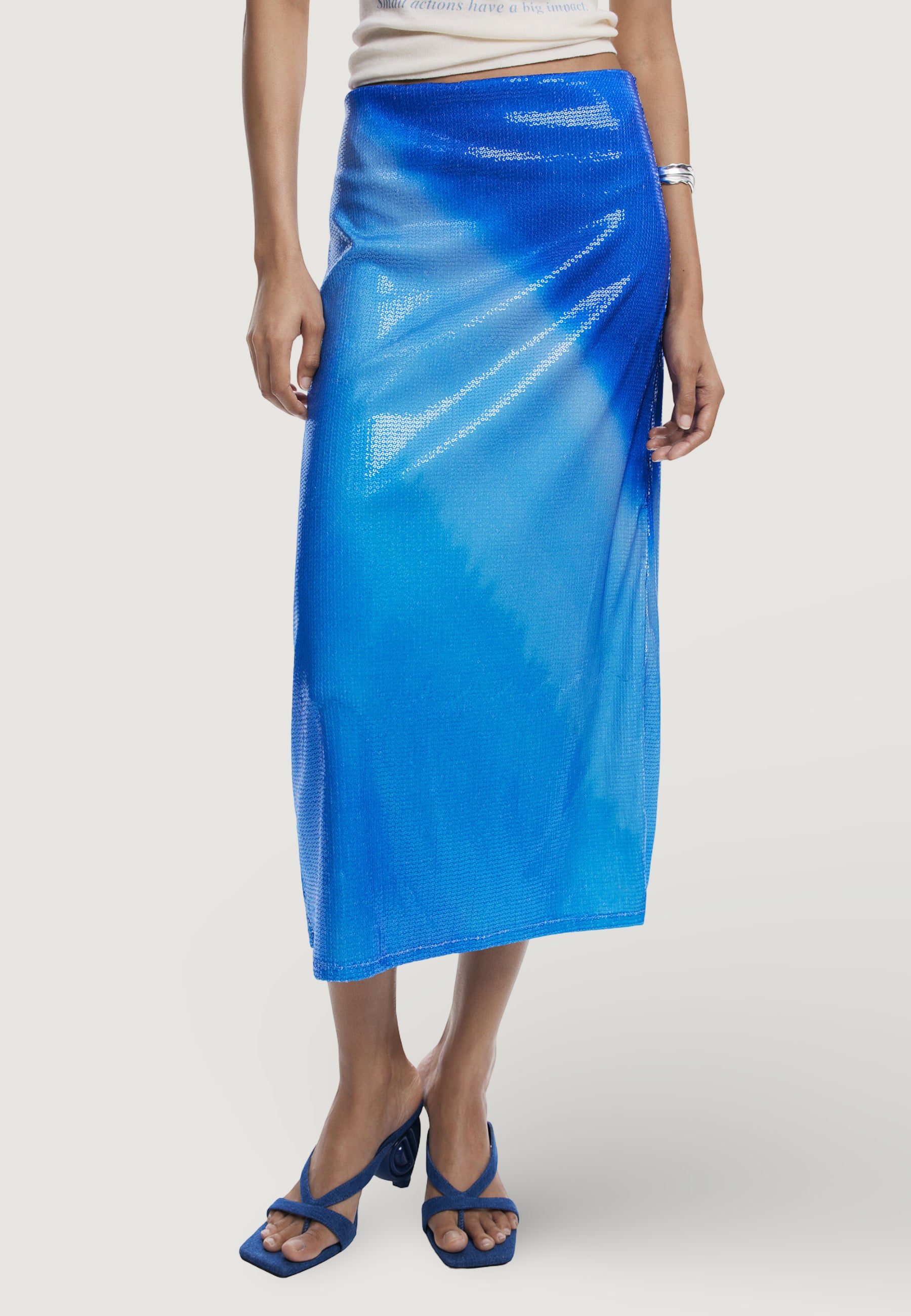 Gonna lunga Desigual REPRIS FAL BLUE