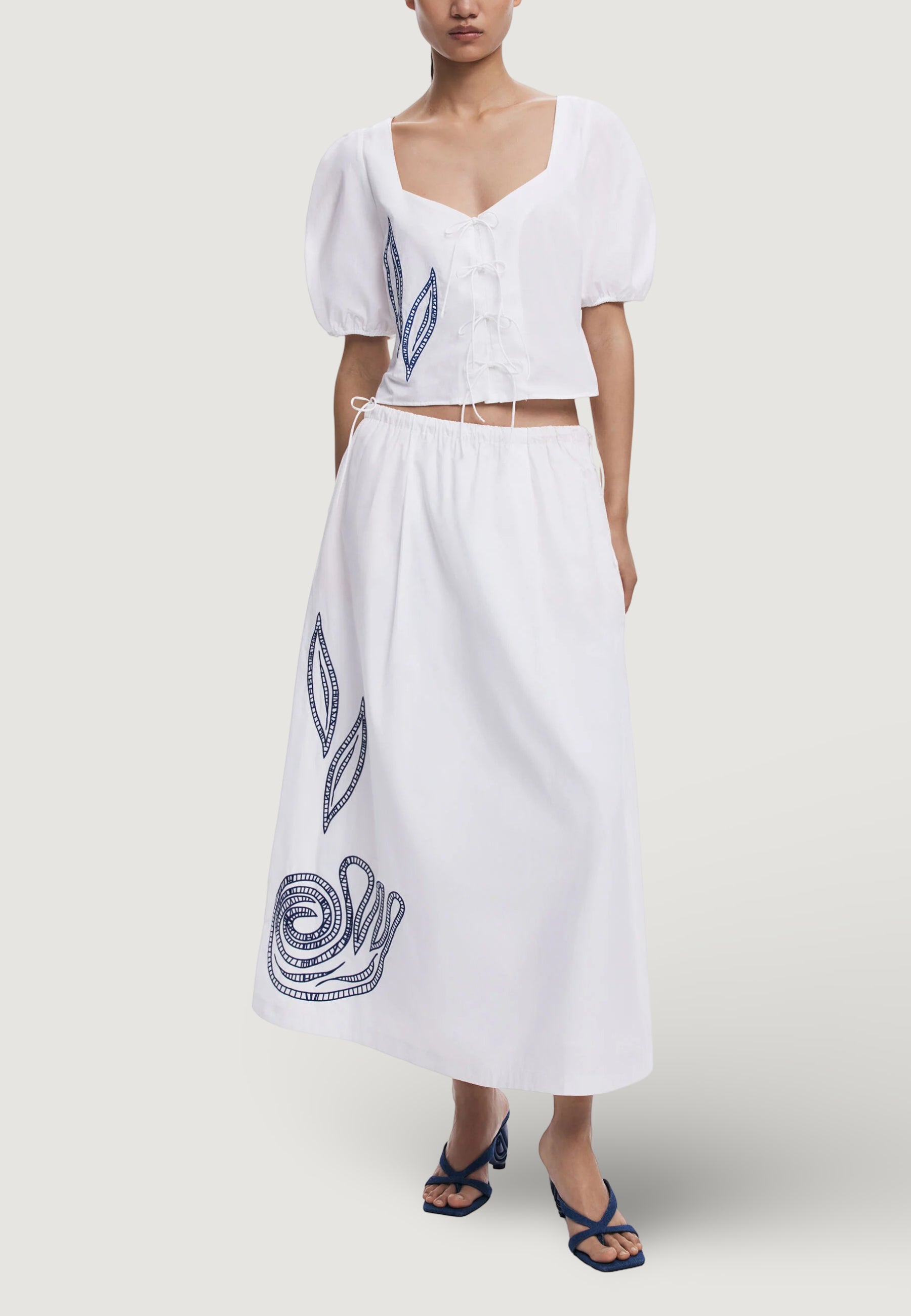 Gonna lunga Desigual SKIRT EMBRO
