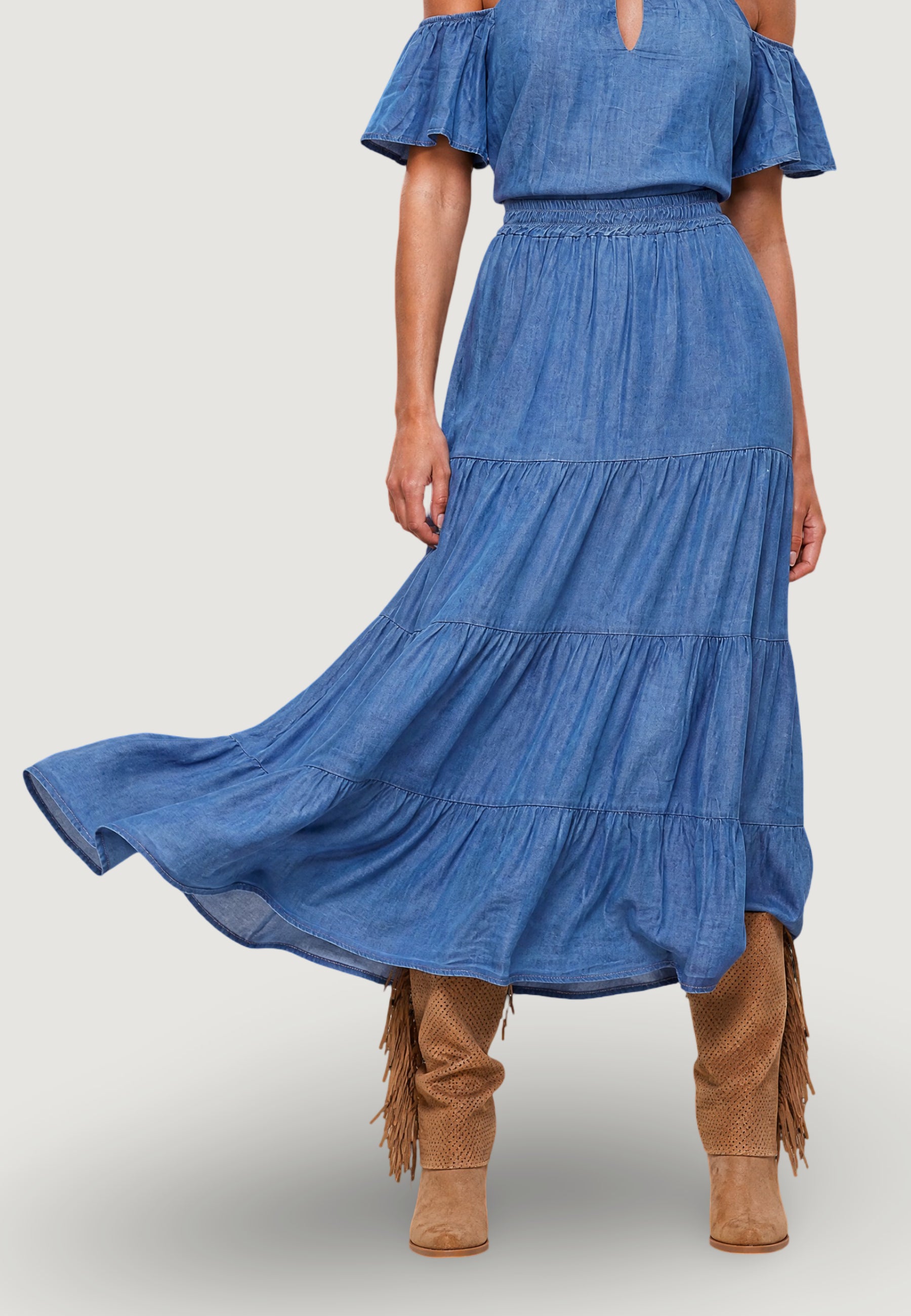 Skirt I am GONNA CHAMBRAY