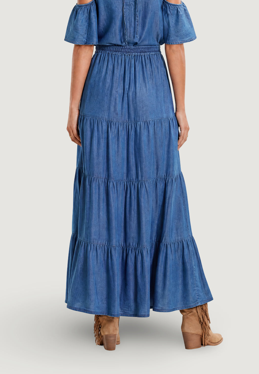 Gonna lunga I am GONNA CHAMBRAY