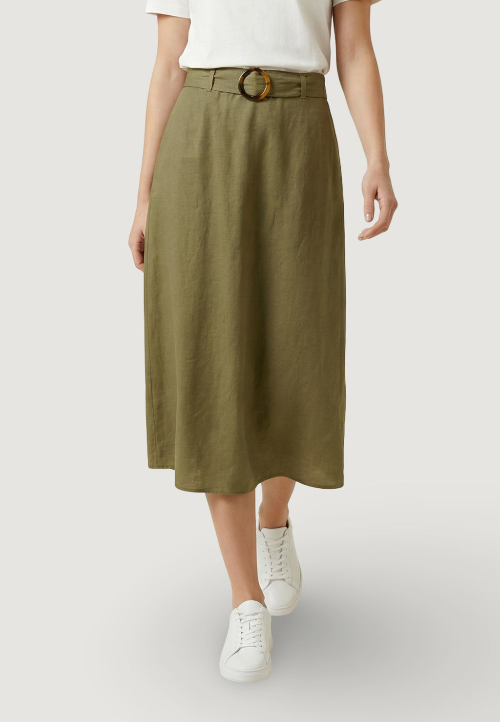 Skirt Jacqueline de Yong Jdymilan Linen Hw Belted Skirt Wvn Dia