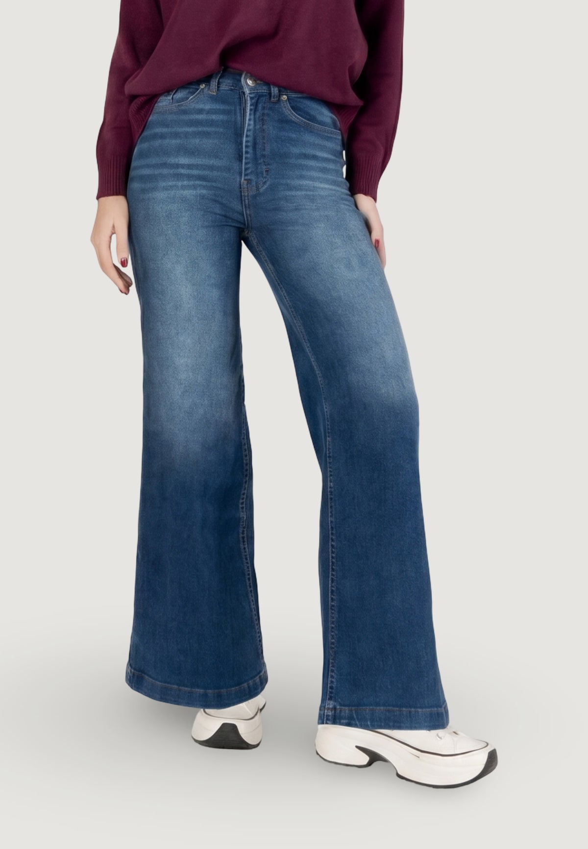 Jeans bootcut I am PANT. DENIM MOD PALAZZO