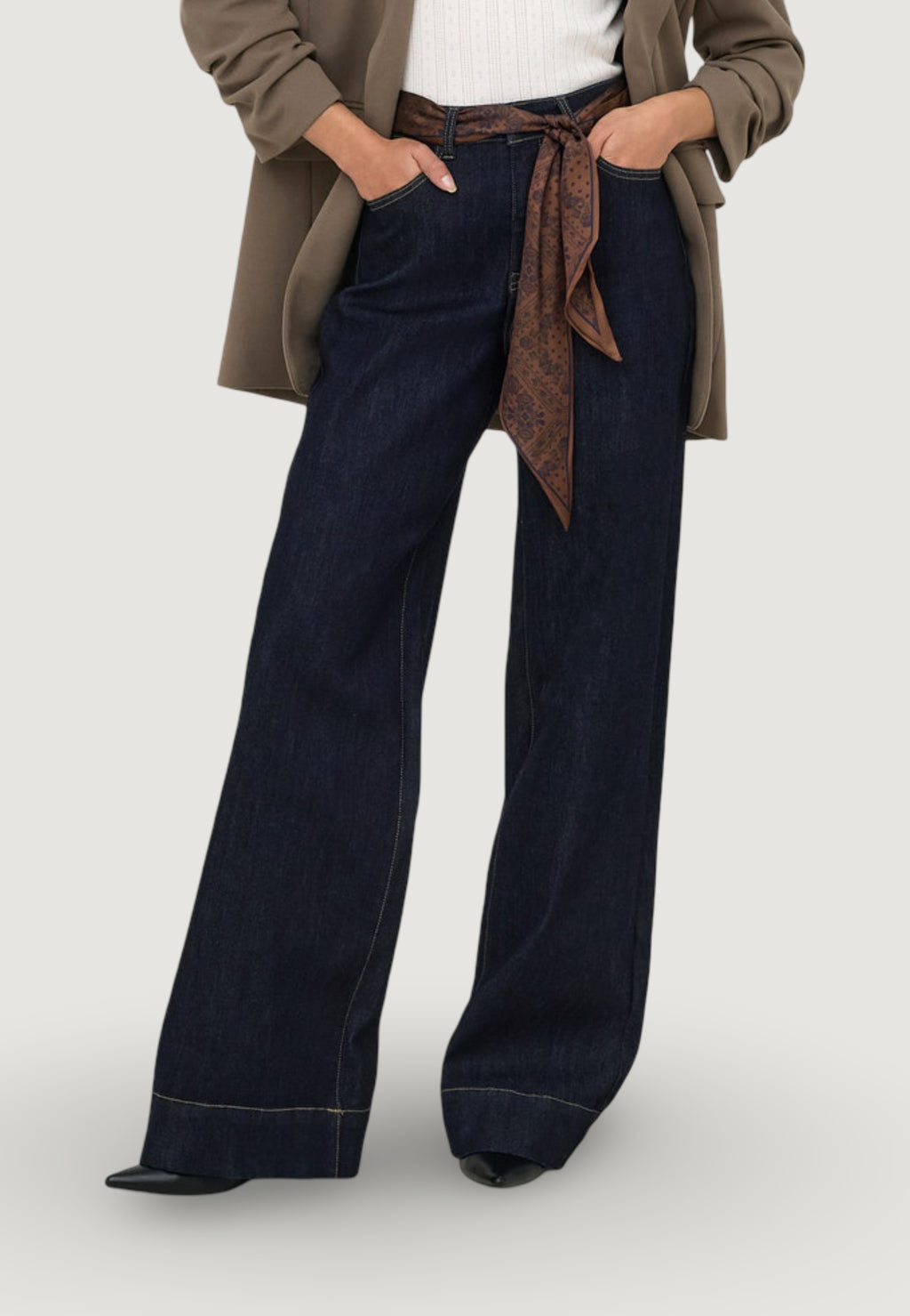 Jeans bootcut Only ONLMADISON BLUSH HW WD SCF DNM GUA12NOOS