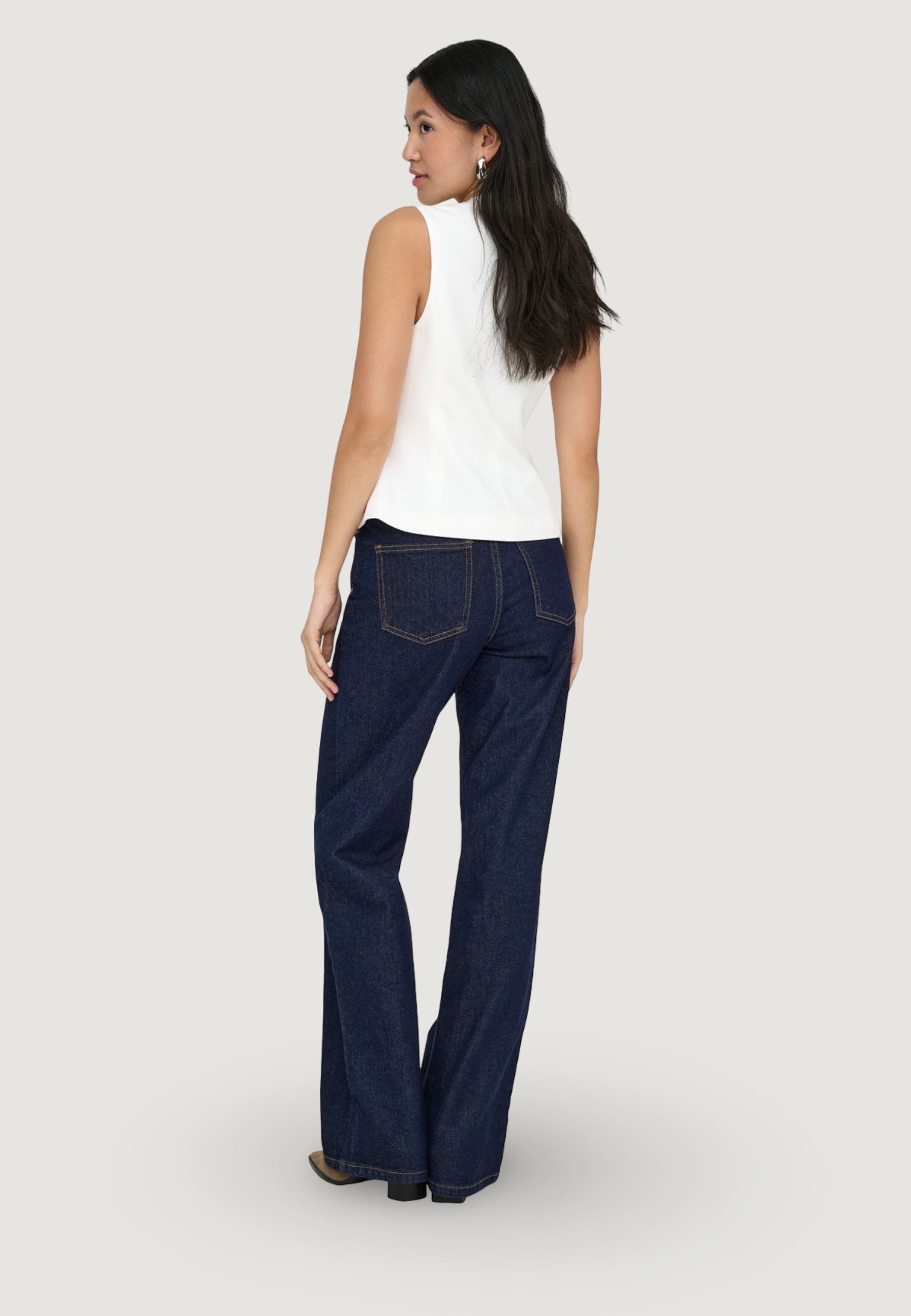 Jeans bootcut Only ONLMADISON BLUSH HW WIDE DNM REA024 NOOS