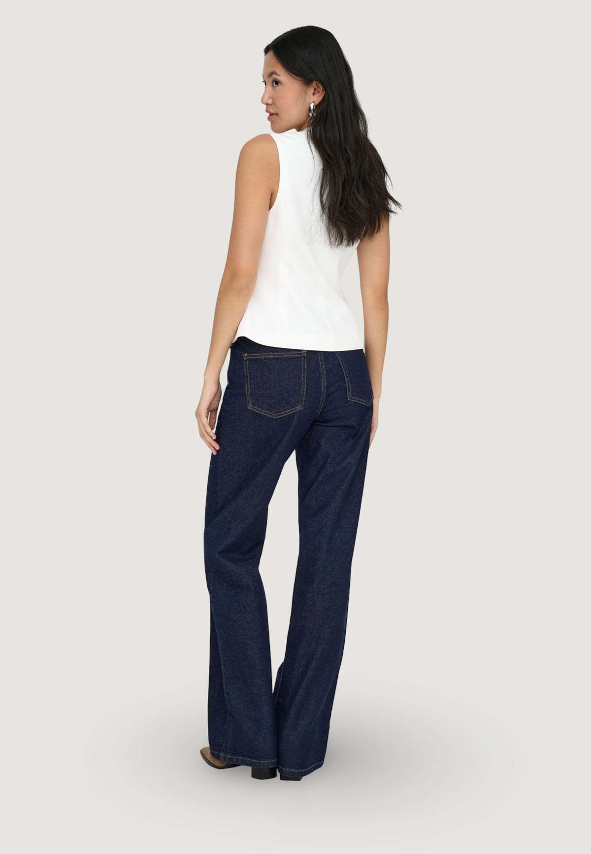 Bootcut jeans Only ONLMADISON BLUSH HW WIDE DNM REA024 NOOS