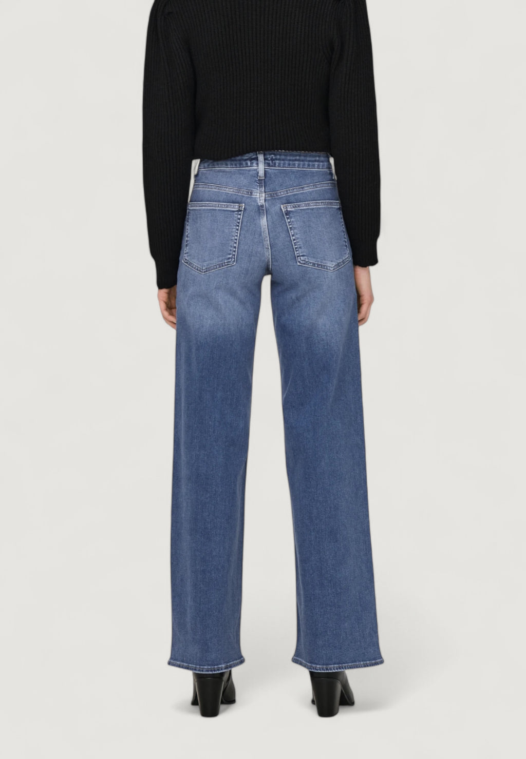 Jeans bootcut Only ONLMADISON BLUSH HW WIDE DNM DOT372 NOOS