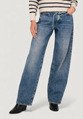Bootcut jeans Only ONLGIANNA MW STRAIGHT DOT450 DNM NOOS