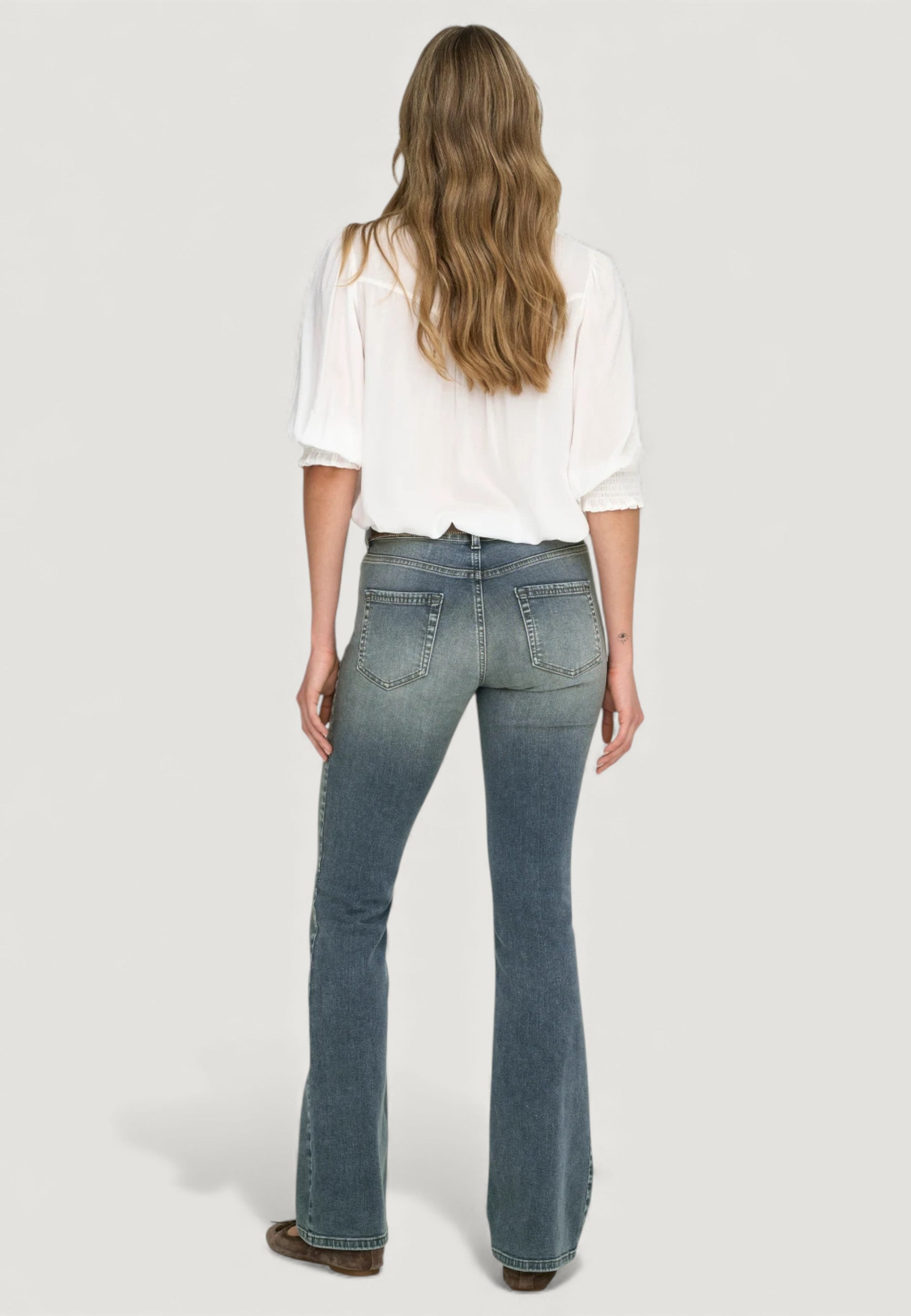 Bootcut jeans Only ONLBLUSH MID FLARED DNM REA570