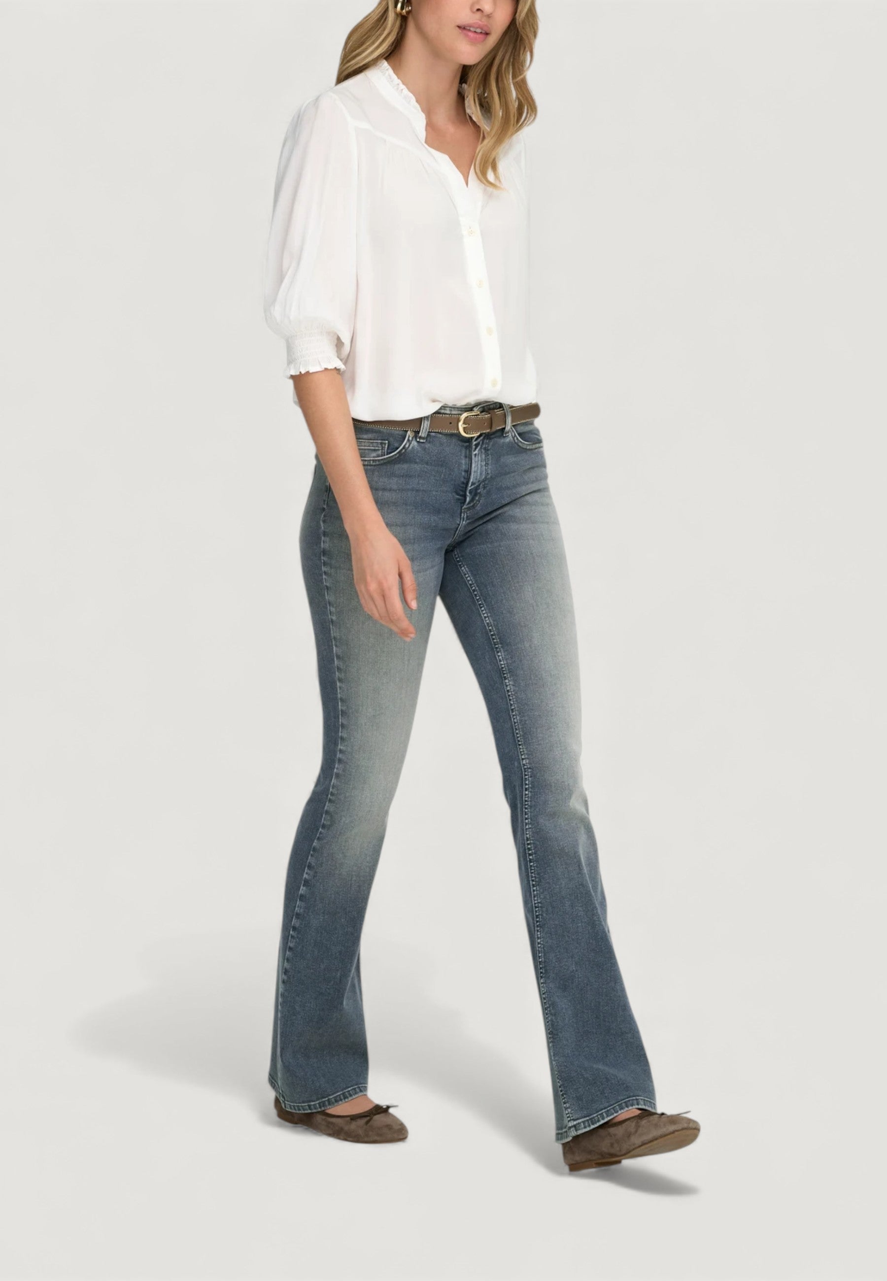 Bootcut jeans Only ONLBLUSH MID FLARED DNM REA570