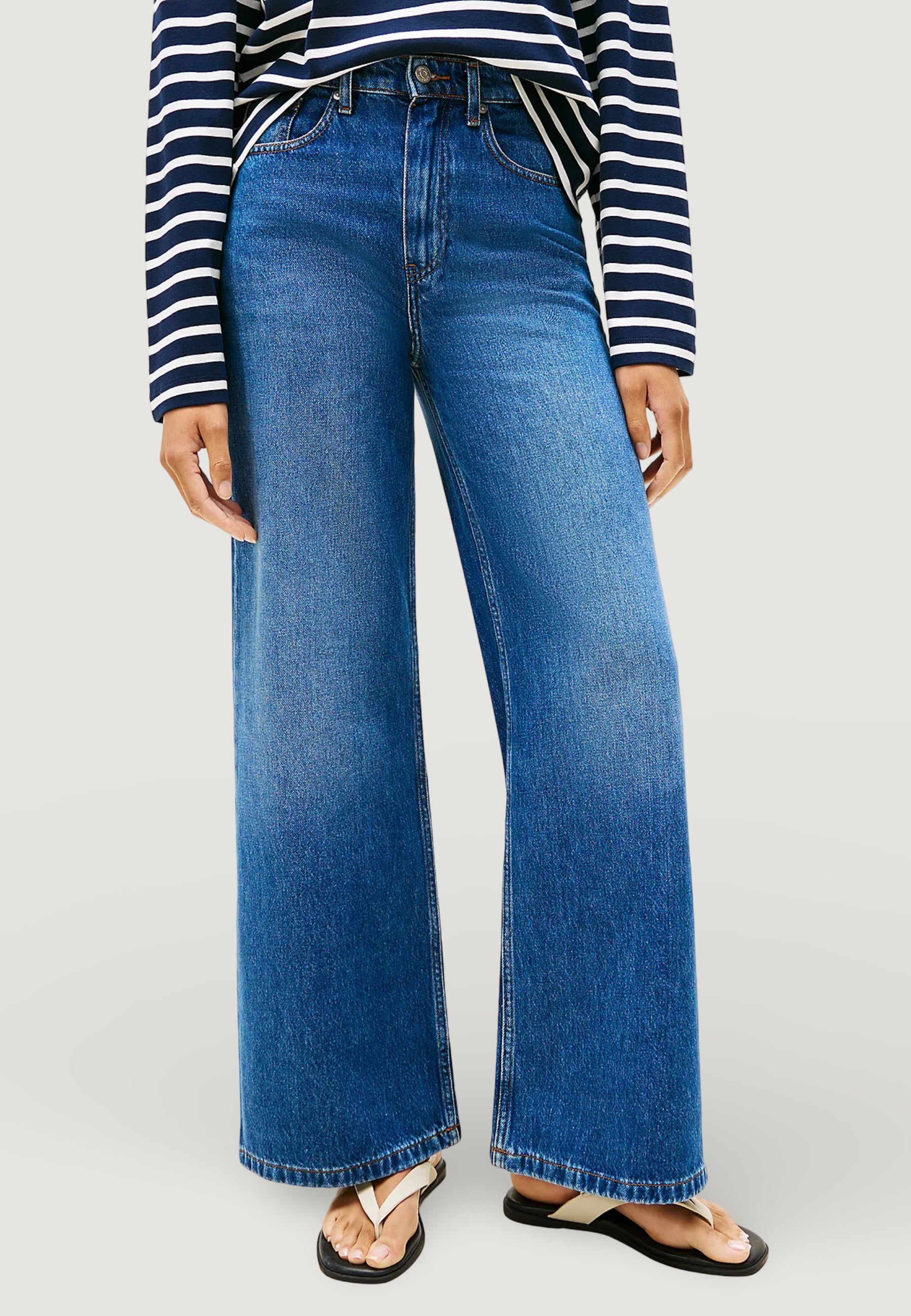 Jeans bootcut Tommy Hilfiger DNM FLO WIDE LEG HW