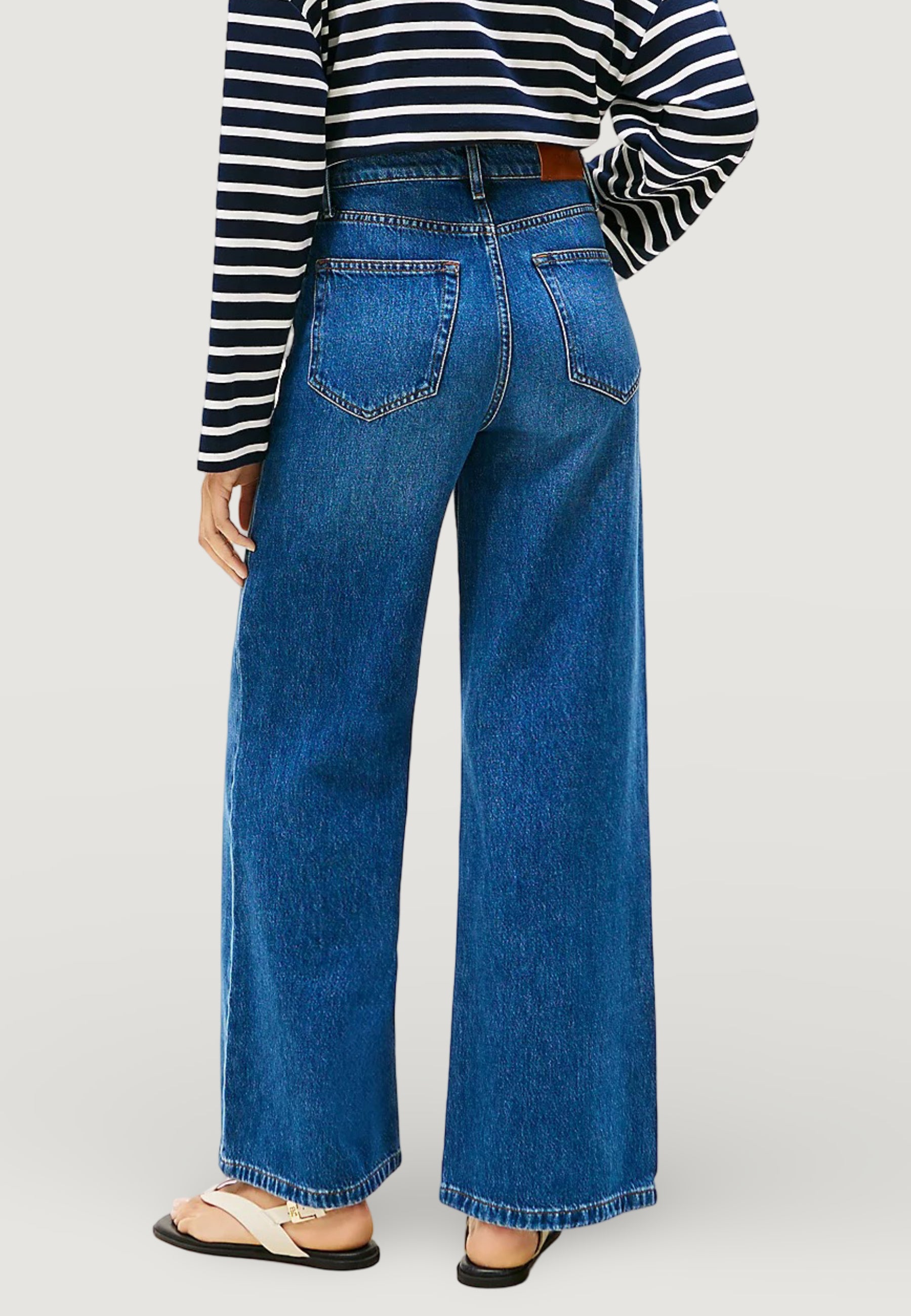 Jeans bootcut Tommy Hilfiger DNM FLO WIDE LEG HW