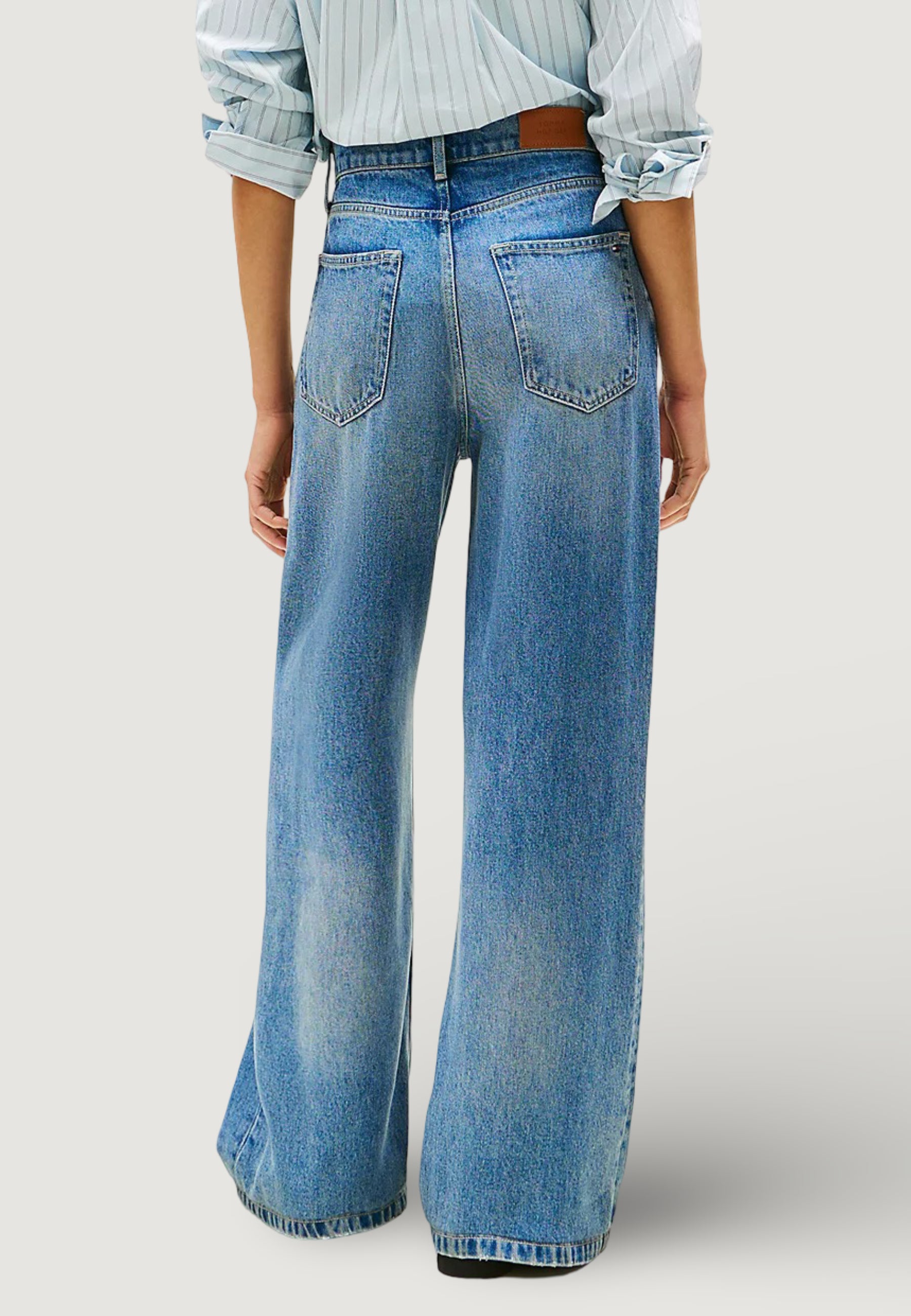 Jeans bootcut Tommy Hilfiger DNM LANA WIDE LEG HW