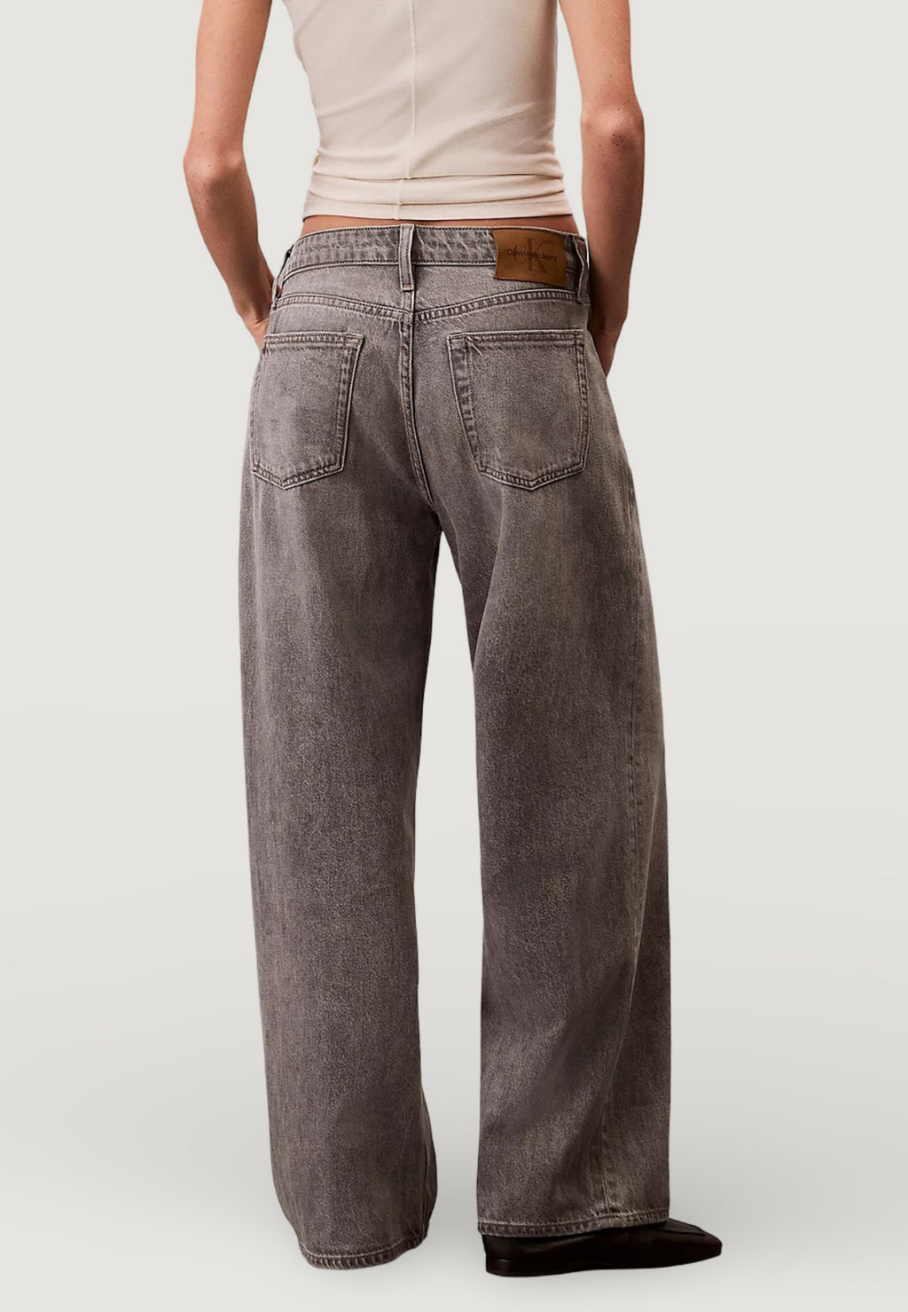 Baggy and Boyfriend jeans Calvin Klein Jeans LOW RISE BAGGY GREY