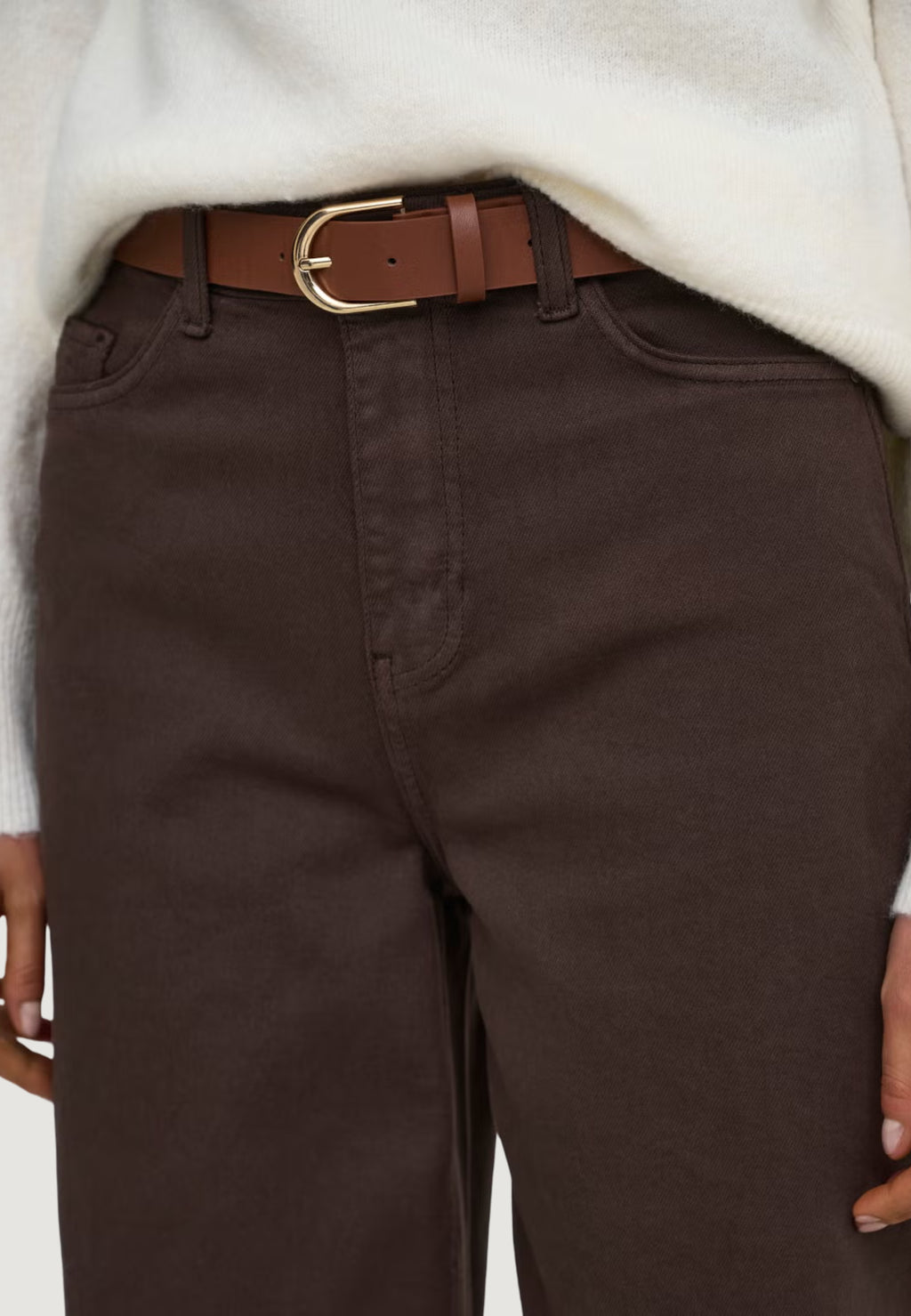 Jeans baggy Jacqueline de Yong Jdysusie Mw Barrel Brown 104 Dnm