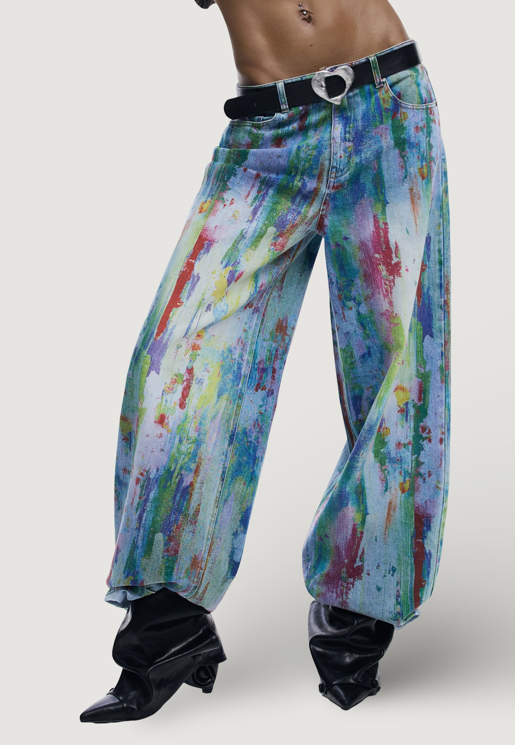 Jeans larghi Desigual BRUSH