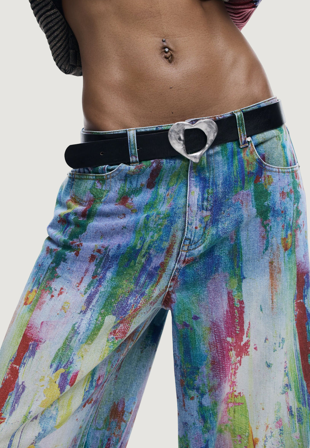Jeans larghi Desigual BRUSH