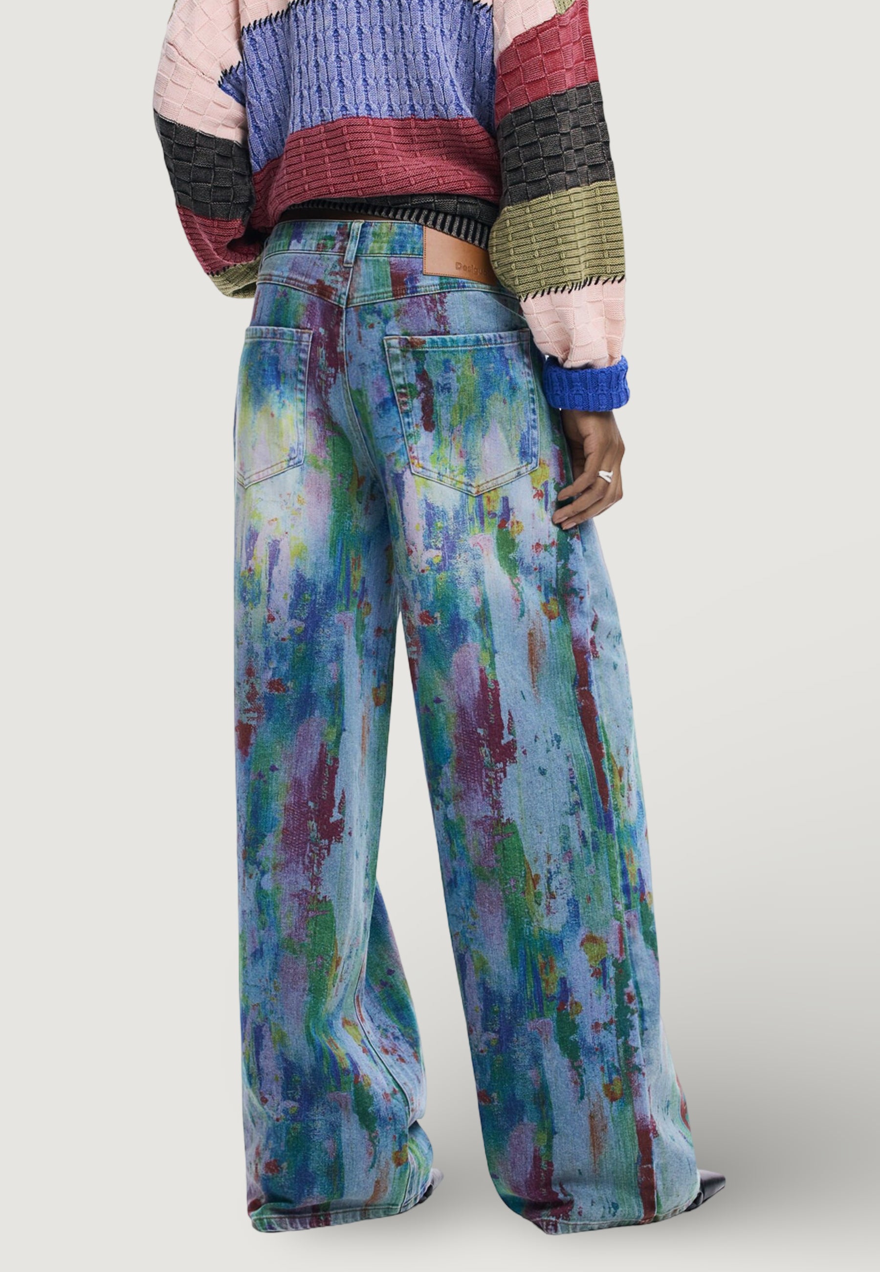 Jeans larghi Desigual BRUSH