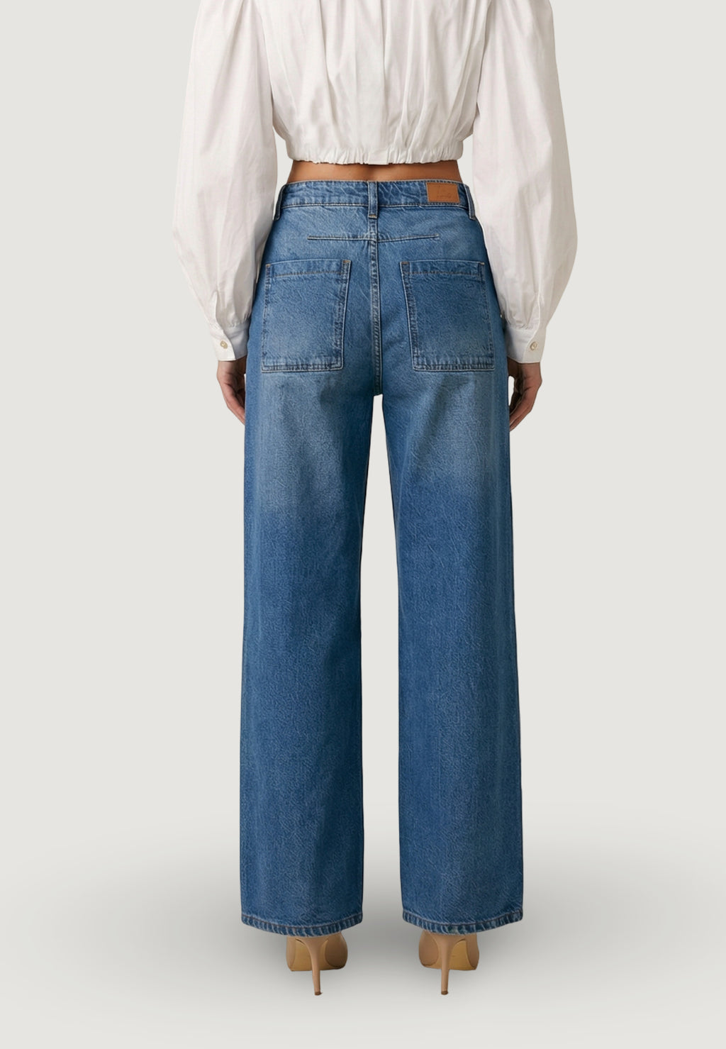Baggy jeans I am Jeans Cotone A Gamba Larga