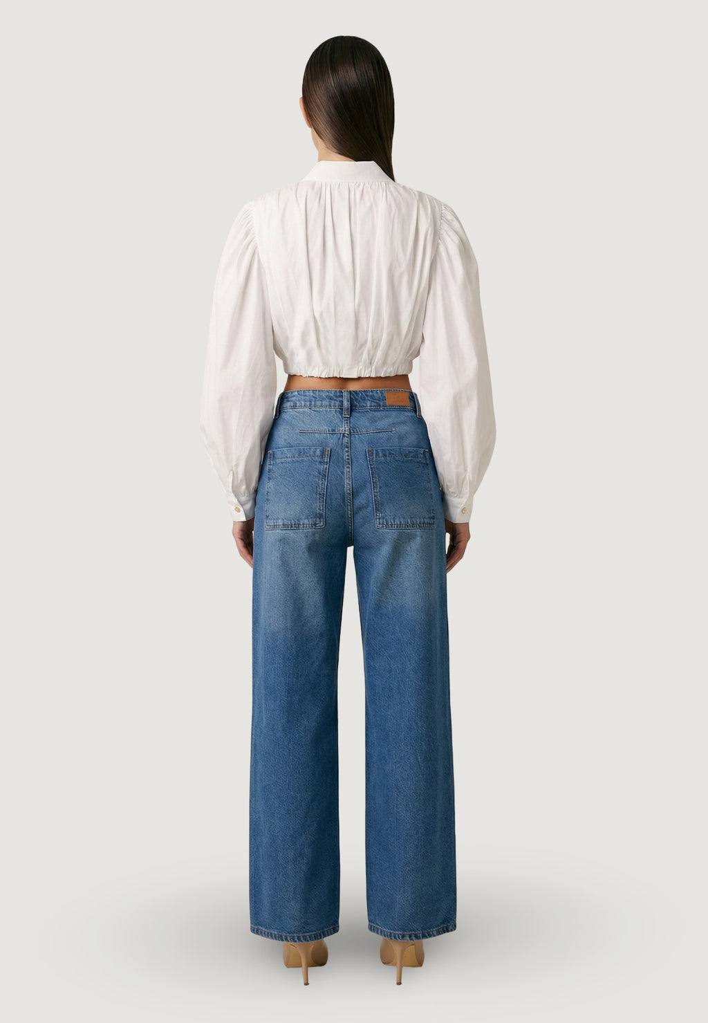 Baggy jeans I am Jeans Cotone A Gamba Larga
